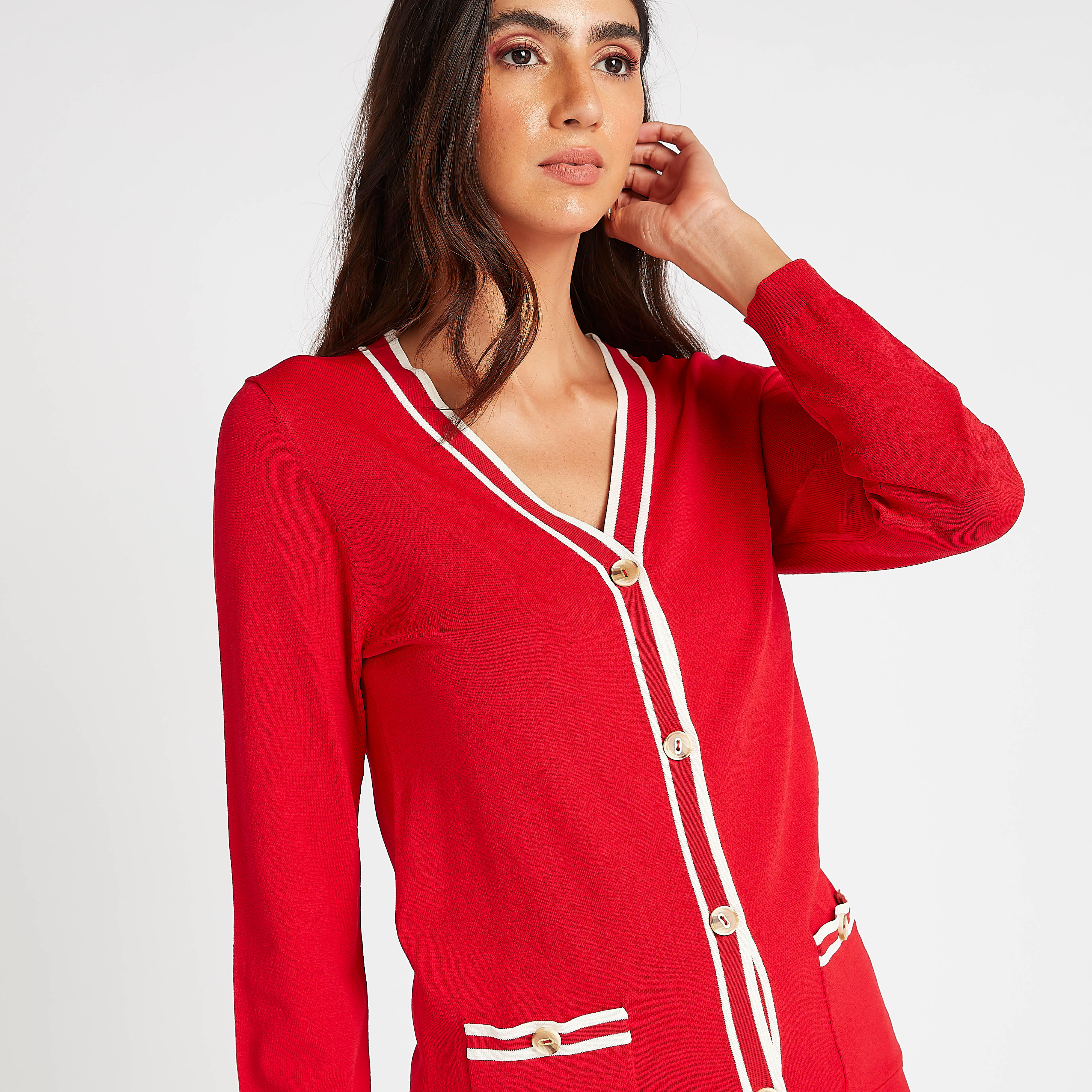 كارديجان بأكمام طويلة وجيوب-women-winterwear-cardigansandjumpers-cardigans-image-3