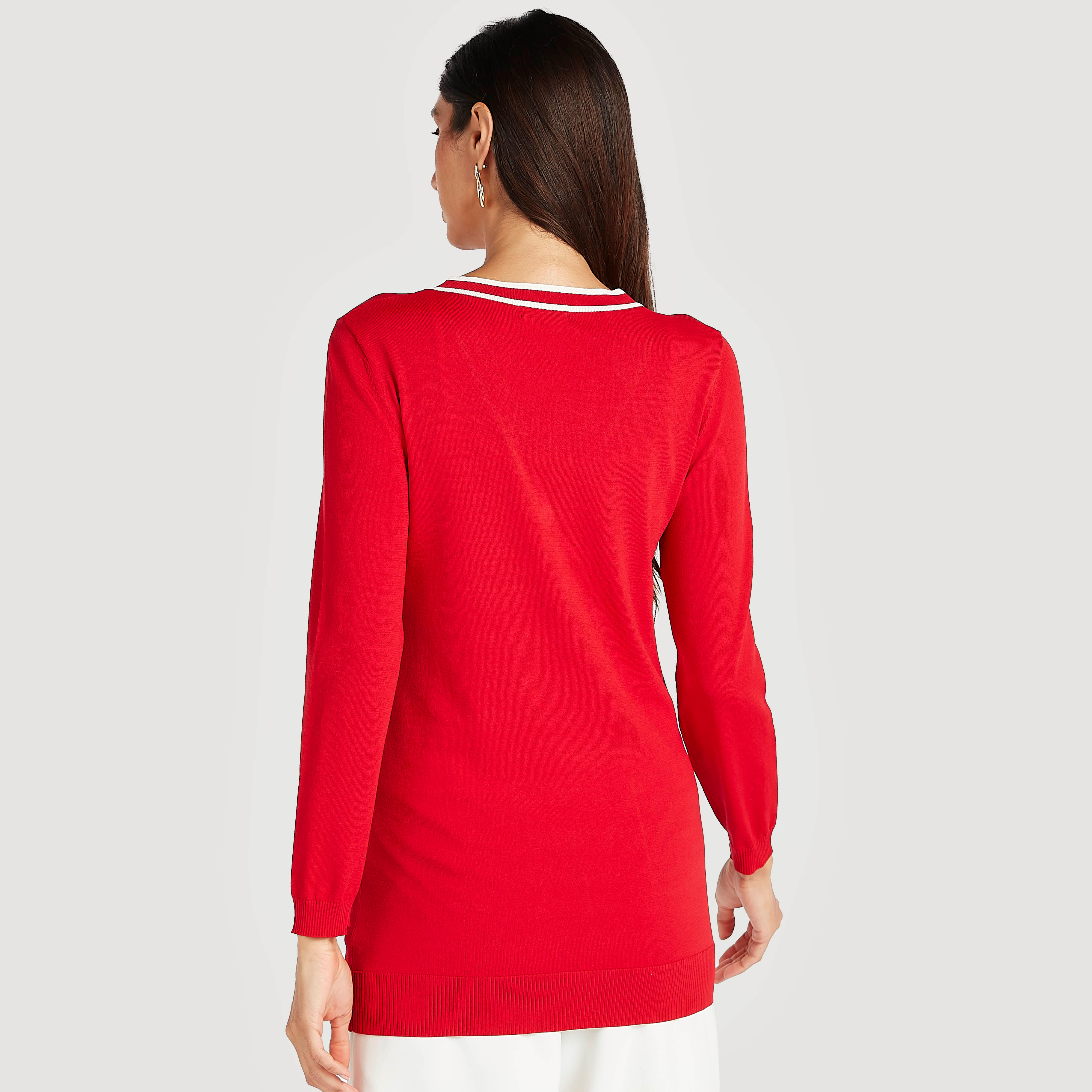 كارديجان بأكمام طويلة وجيوب-women-winterwear-cardigansandjumpers-cardigans-image-4