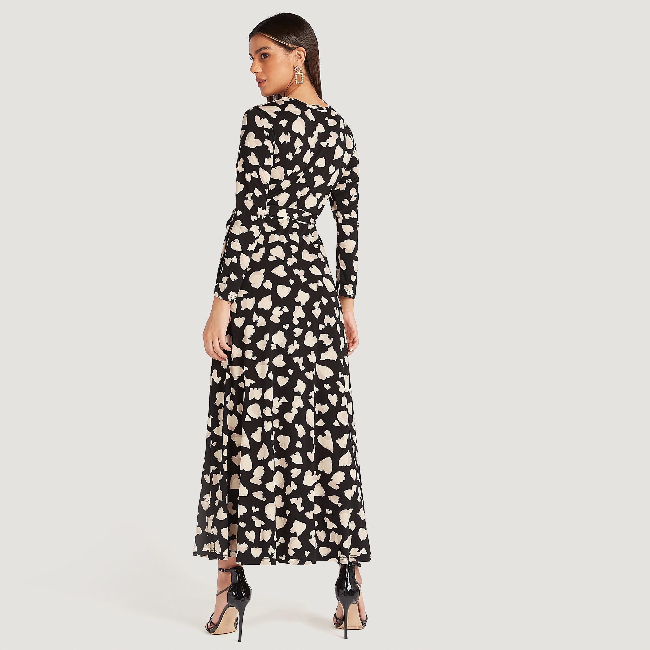 فستان طويل إيه لاين بأكمام طويلة وجيوب وطبعات-women-clothing-dresses-image-4