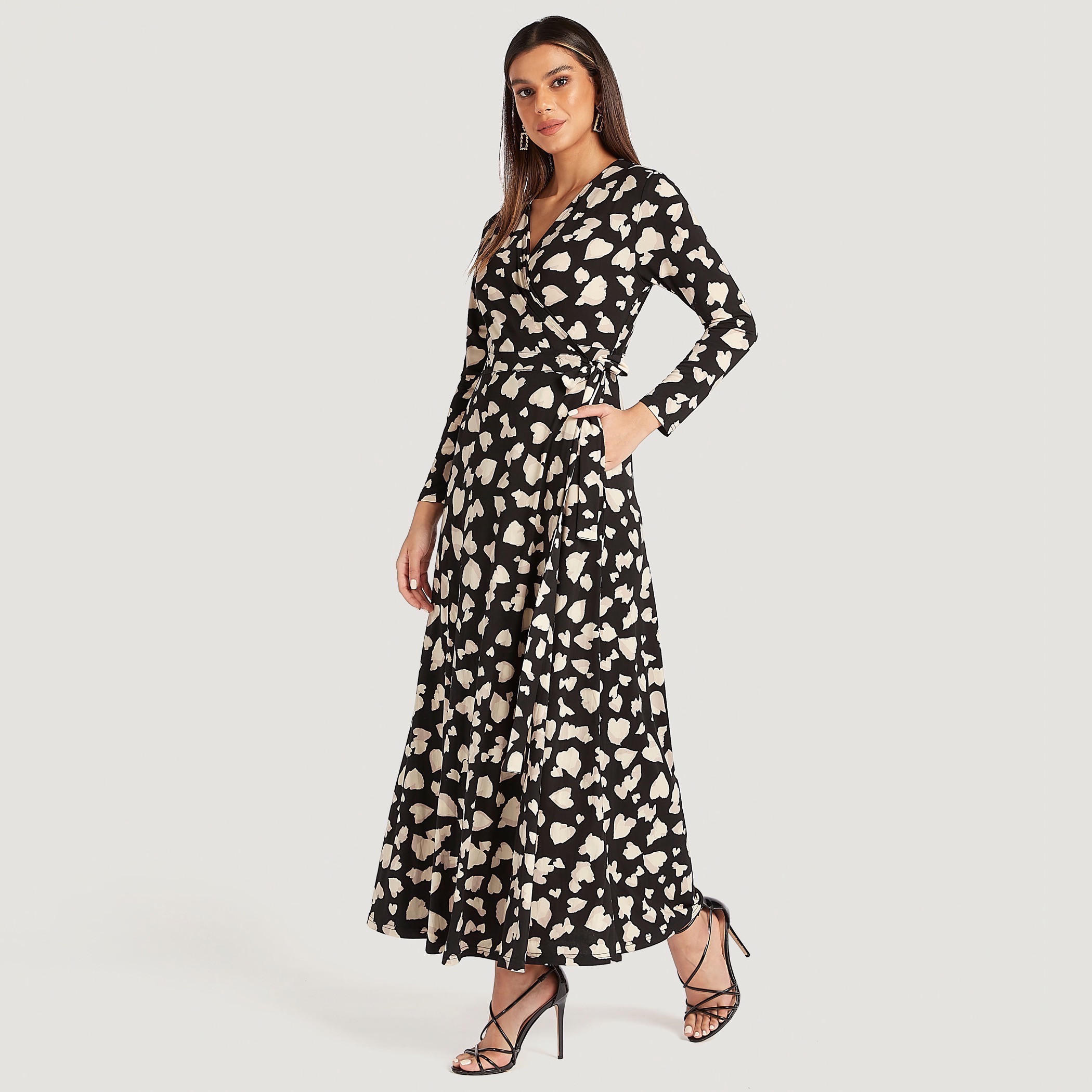 فستان طويل إيه لاين بأكمام طويلة وجيوب وطبعات-women-clothing-dresses-image-7