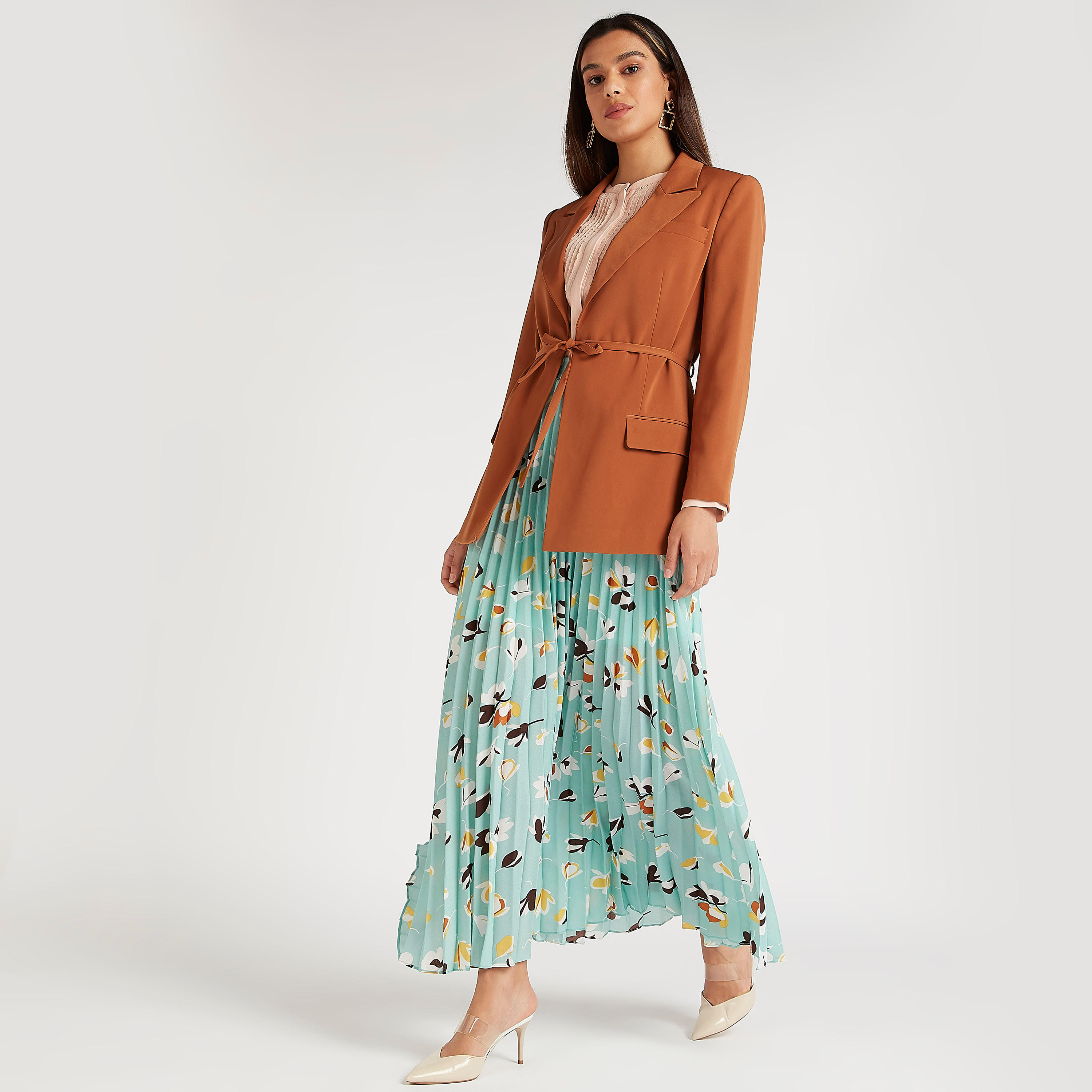فستان طويل إيه لاين بثنايا وطبعات أزهار-women-clothing-bottoms-skirts-image-2