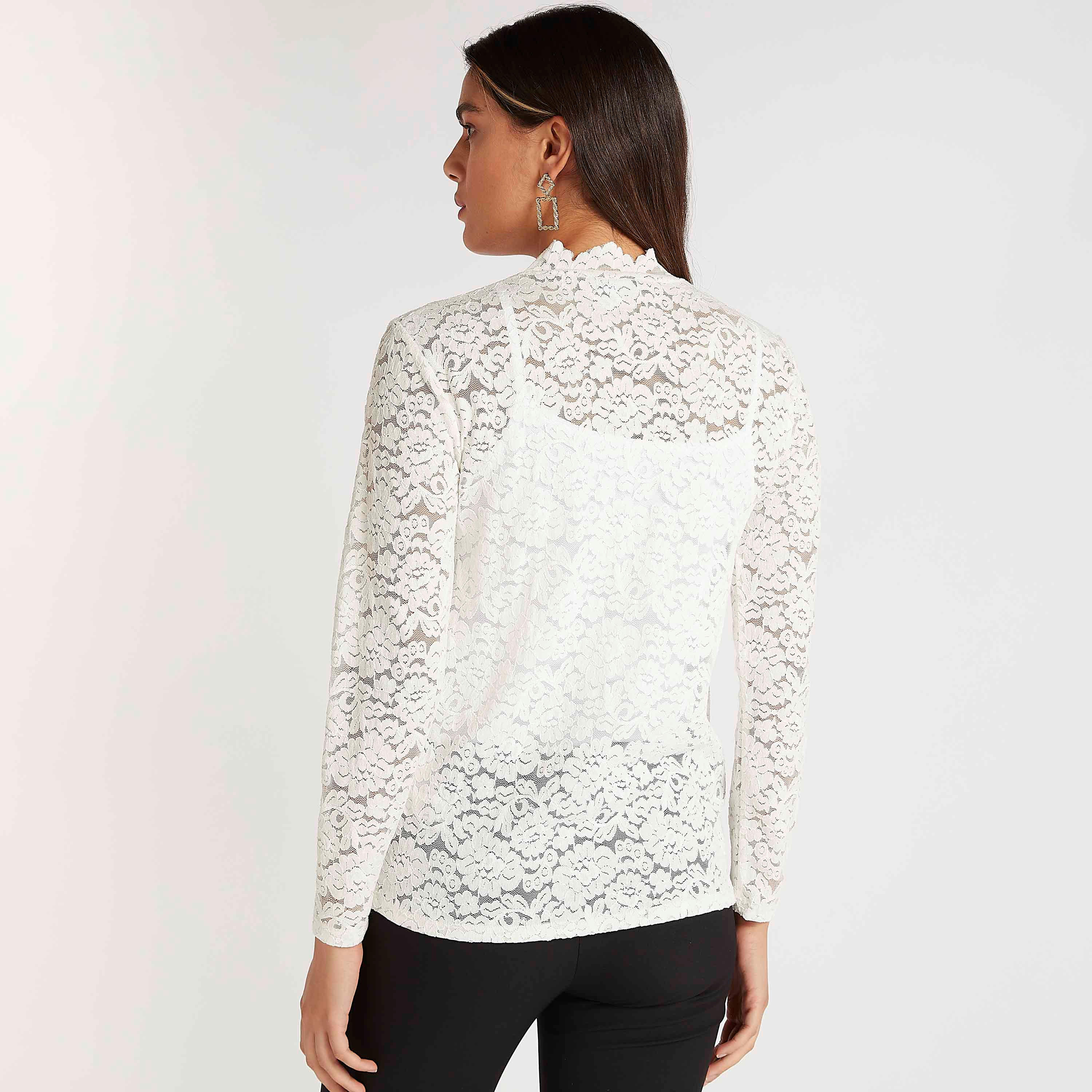 بلوزة دانتيل بأكمام طويلة وياقة عالية-women-clothing-shirtsandblouses-blouses-image-2