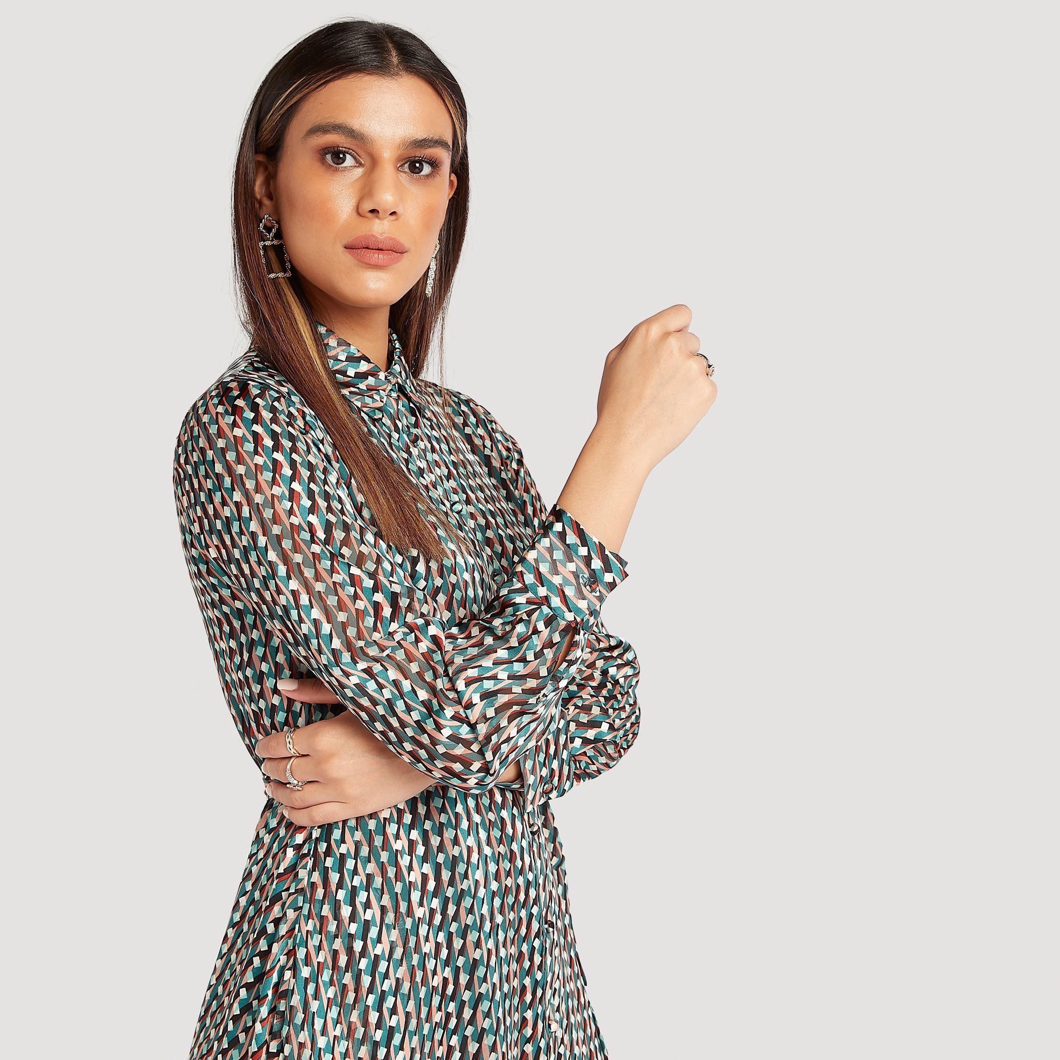 فستان إيه لاين طويل بأكمام طويلة وطبعات-women-clothing-dresses-image-5