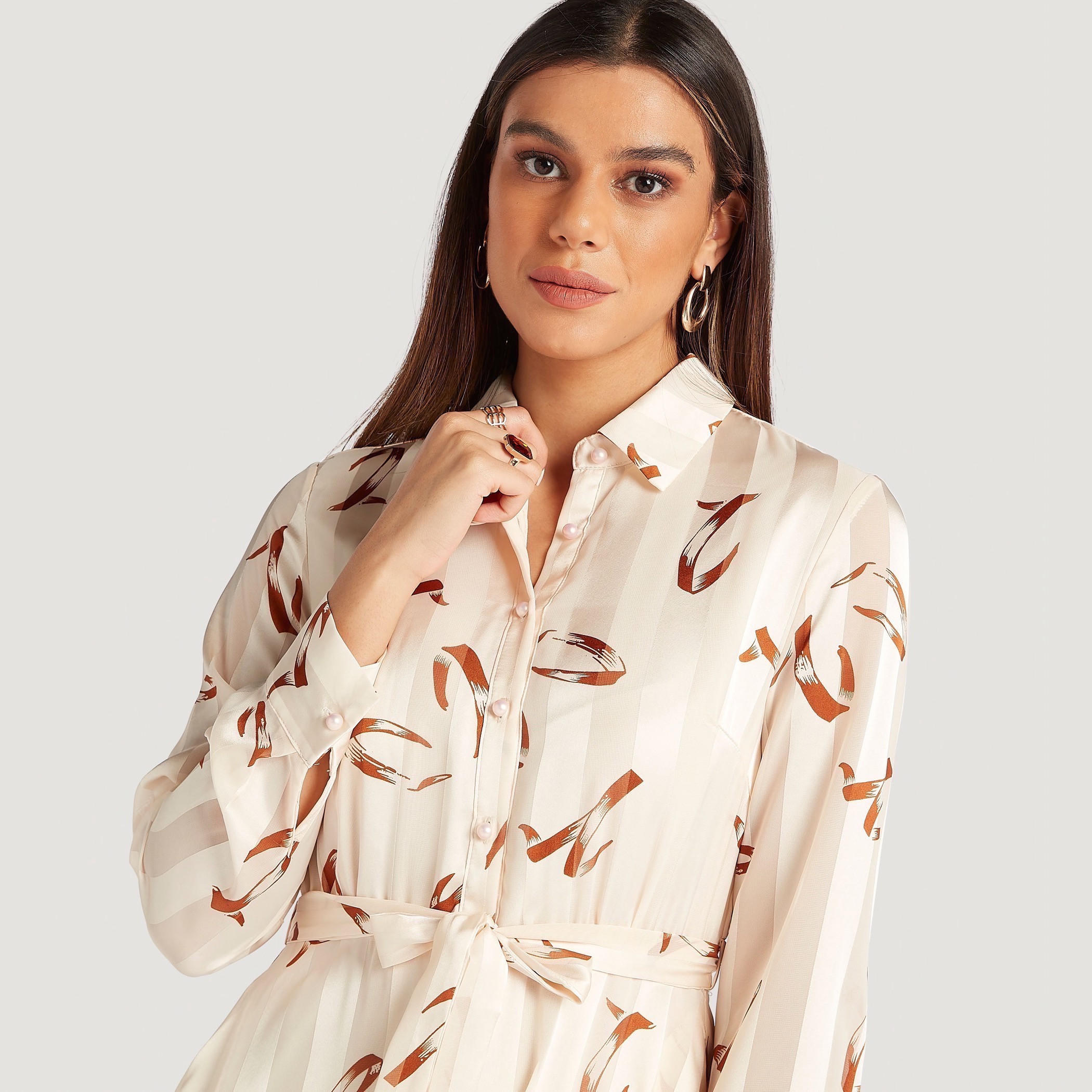 فستان طويل ايه لاين بأكمام طويلة وأربطة وطبعات-women-clothing-dresses-image-6
