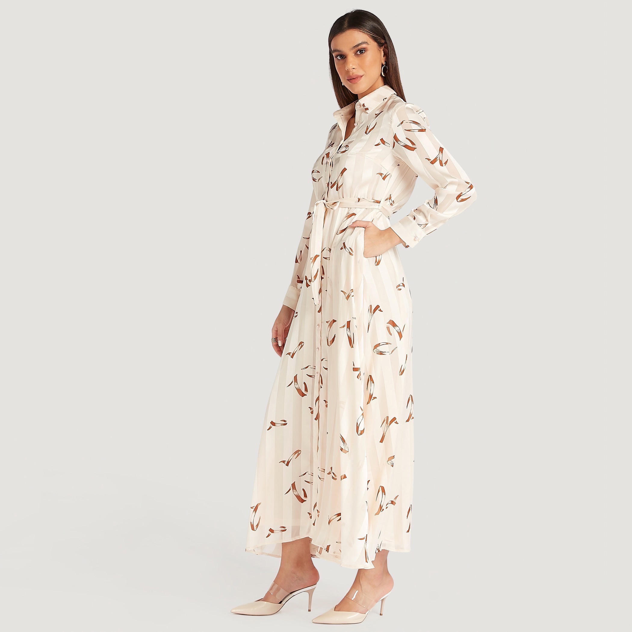 فستان طويل ايه لاين بأكمام طويلة وأربطة وطبعات-women-clothing-dresses-image-3