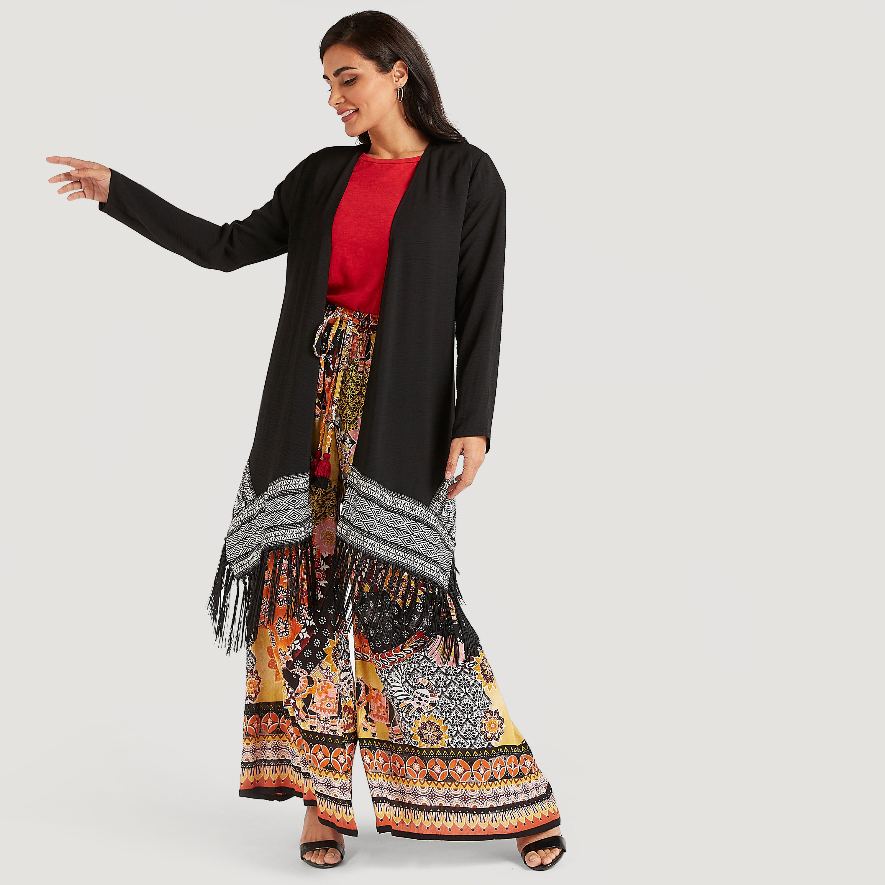 بنطلون بالازو بخصر مطّاطي متوسّط الارتفاع وطبعات-women-clothing-bottoms-trousers-image-5