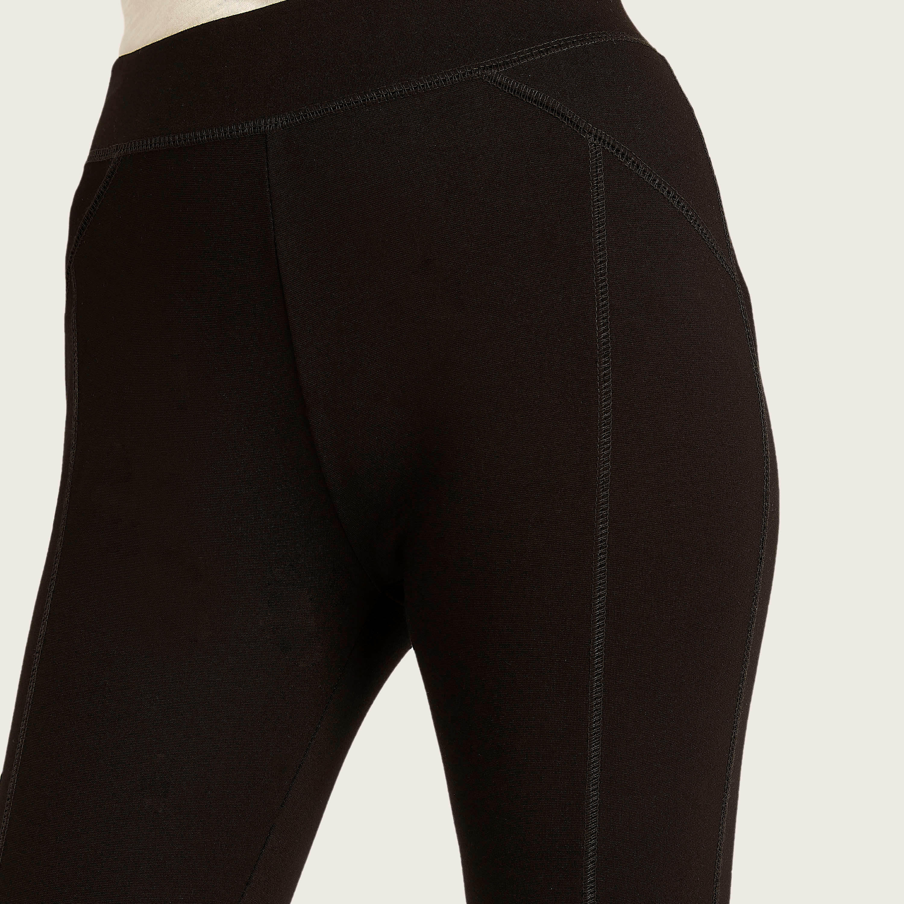 Solid Slim Fit Mid-Rise Leggings with Elasticated Waistband-women-clothing-bottoms-leggings-image-3