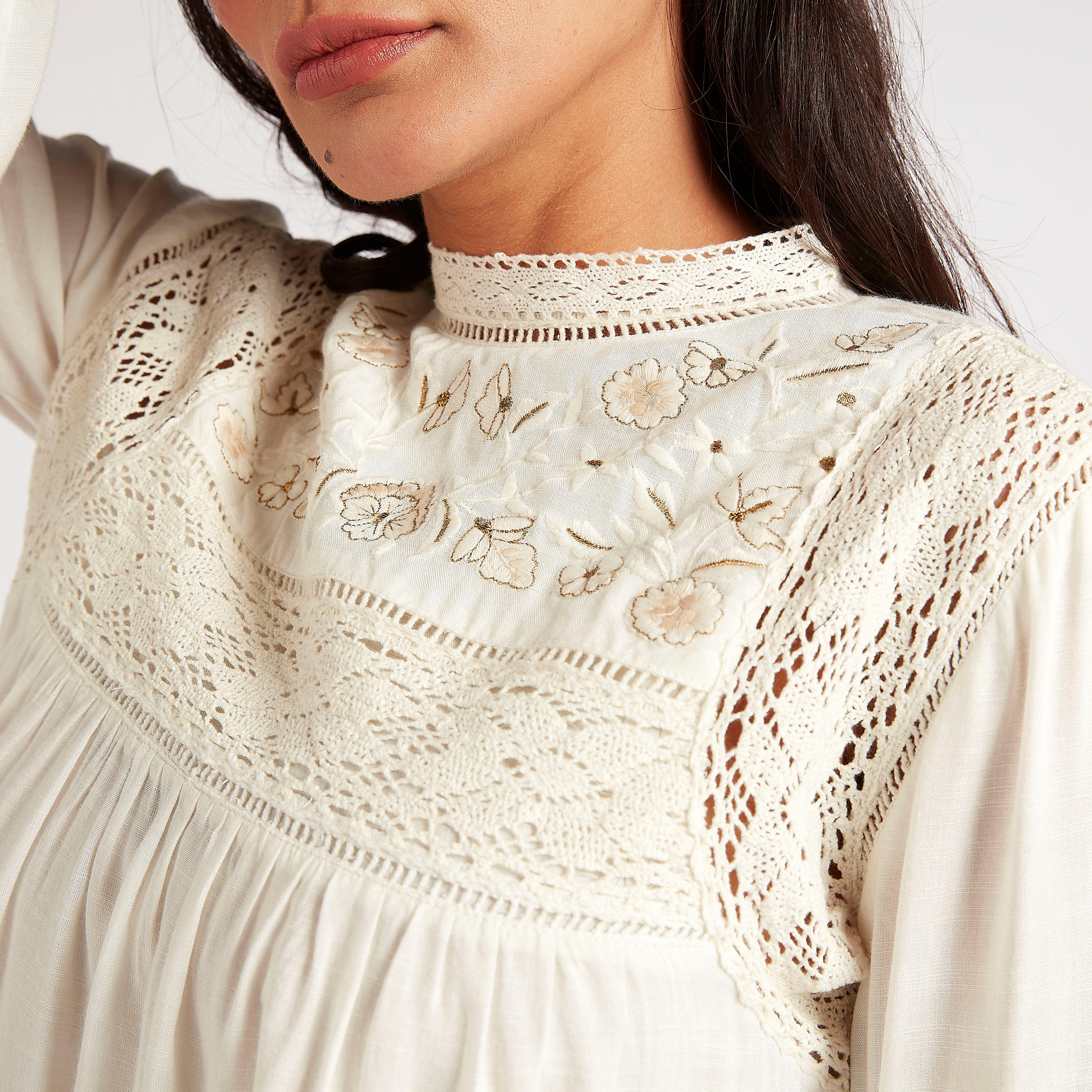 Embroidered Top with High Neck and Long Sleeves-women-clothing-shirtsandblouses-blouses-image-3