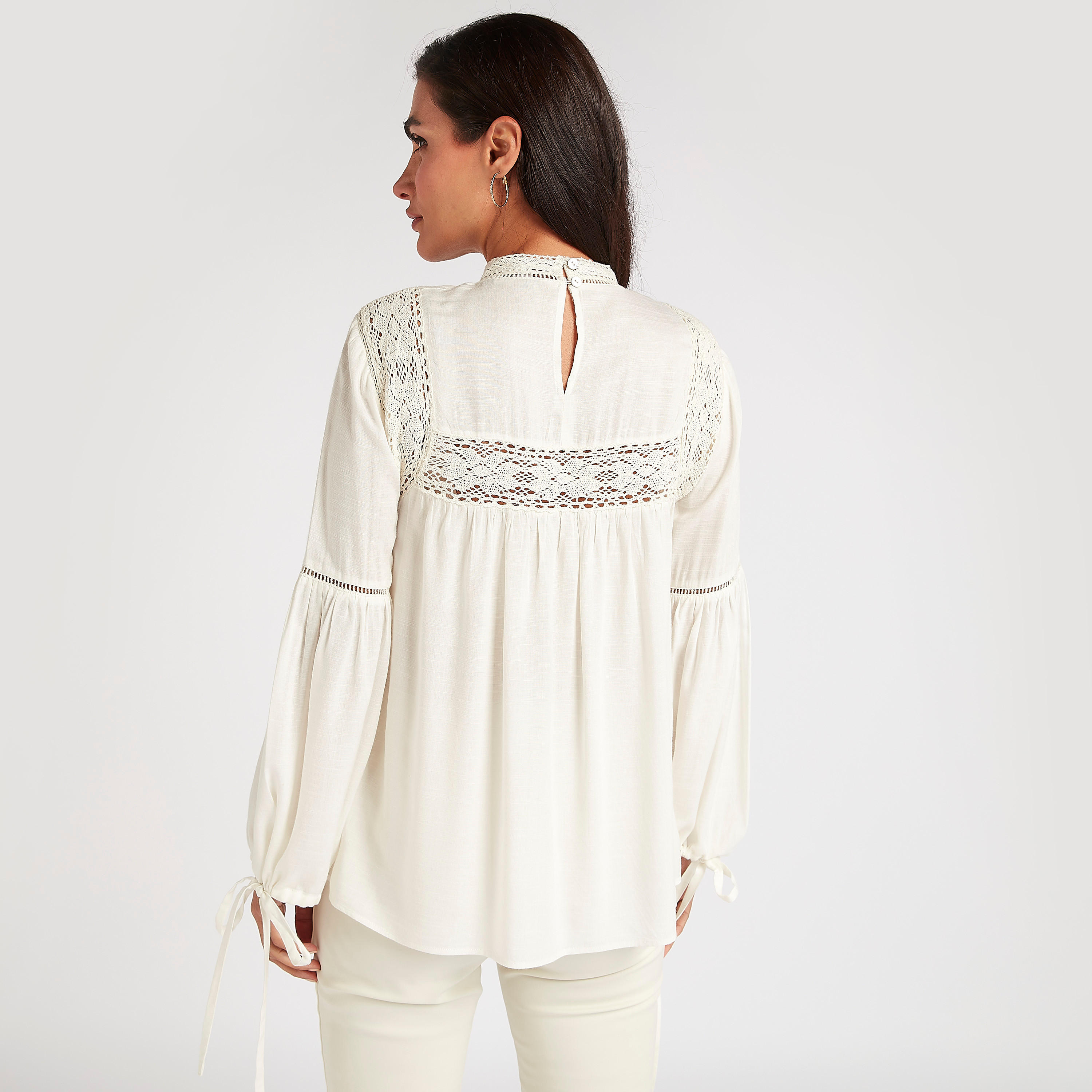 Embroidered Top with High Neck and Long Sleeves-women-clothing-shirtsandblouses-blouses-image-4