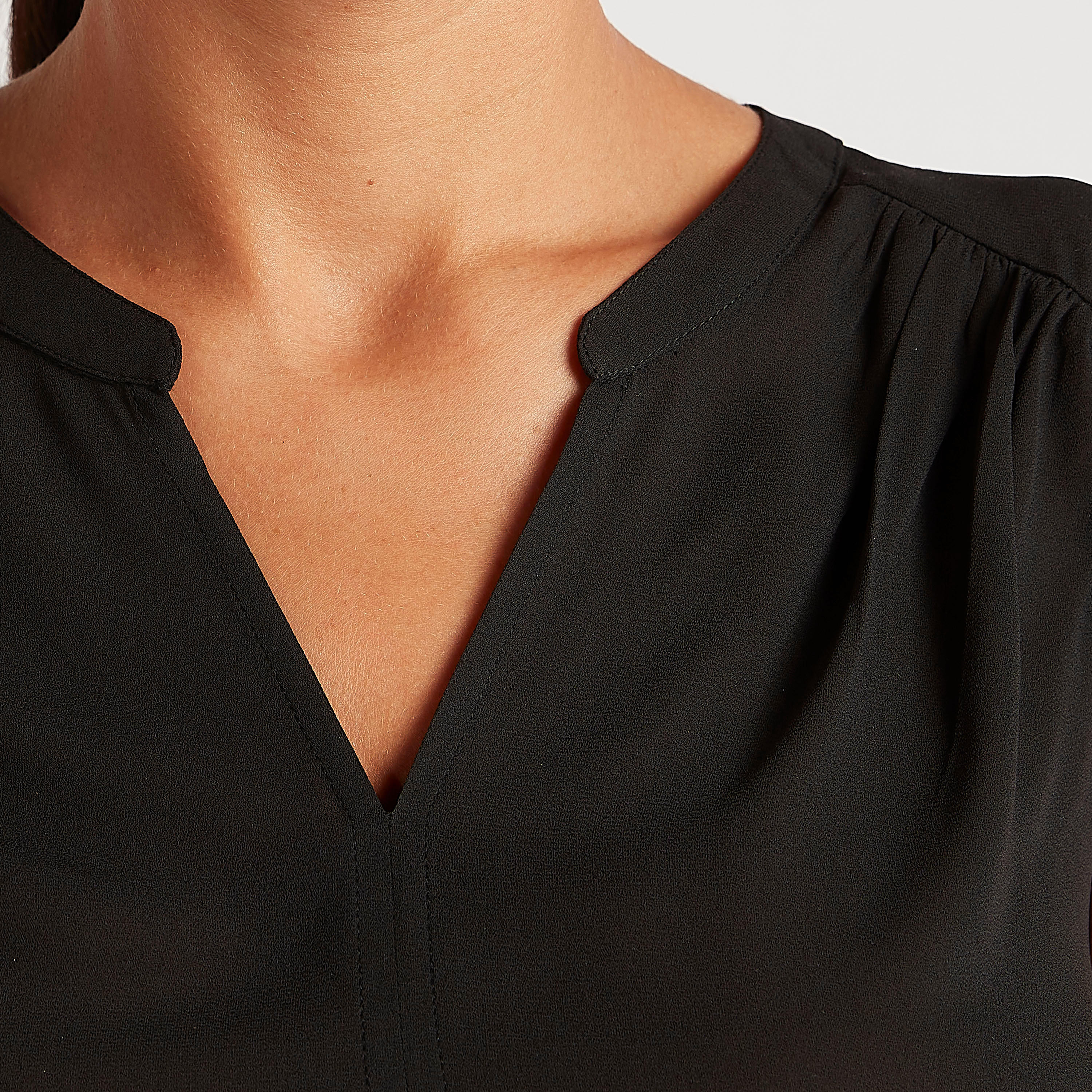 Solid V-neck Sleeveless Top-women-clothing-shirtsandblouses-blouses-image-3