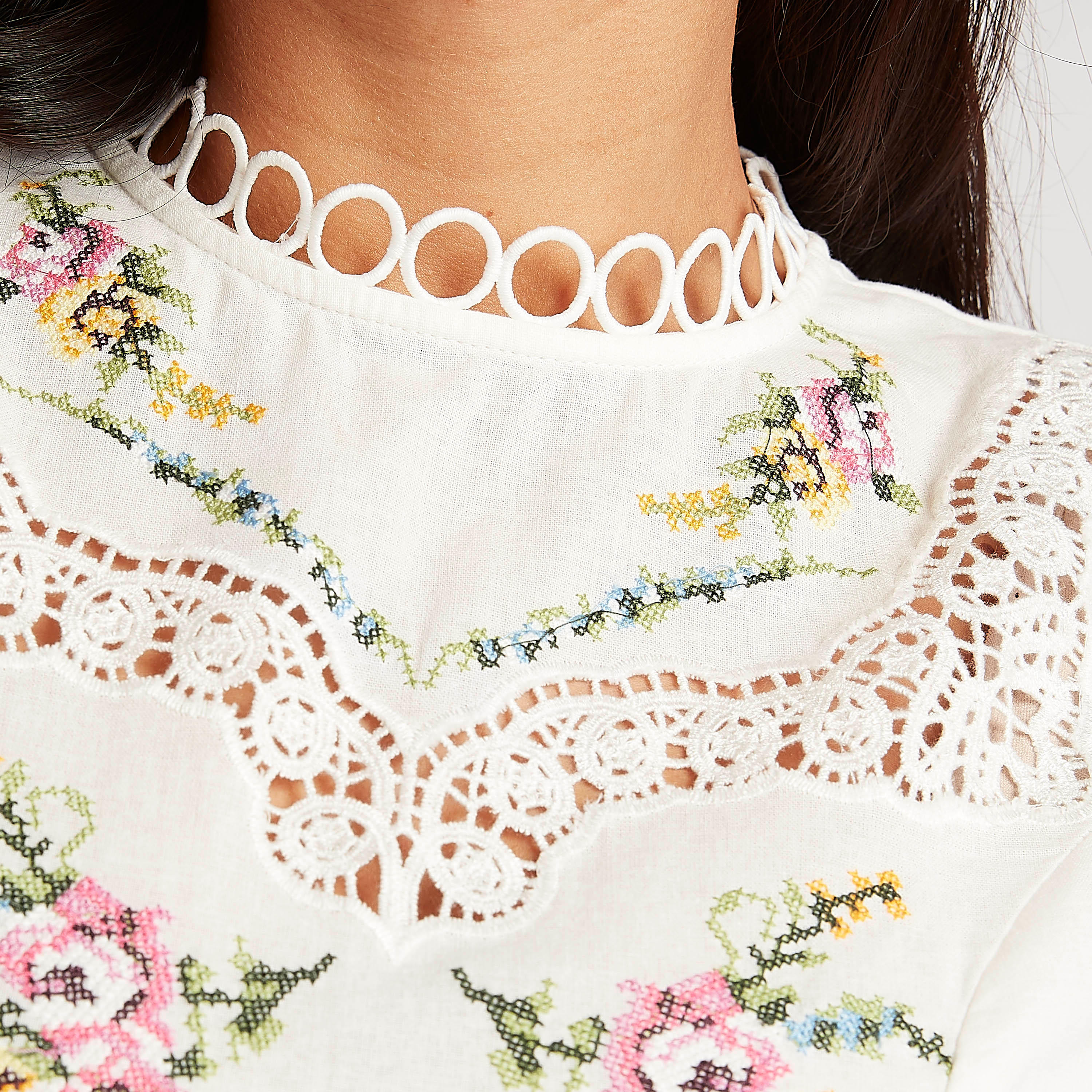 فستان إيه لاين مطرّز بأكمام طويلة منفوخة-women-clothing-dresses-image-6