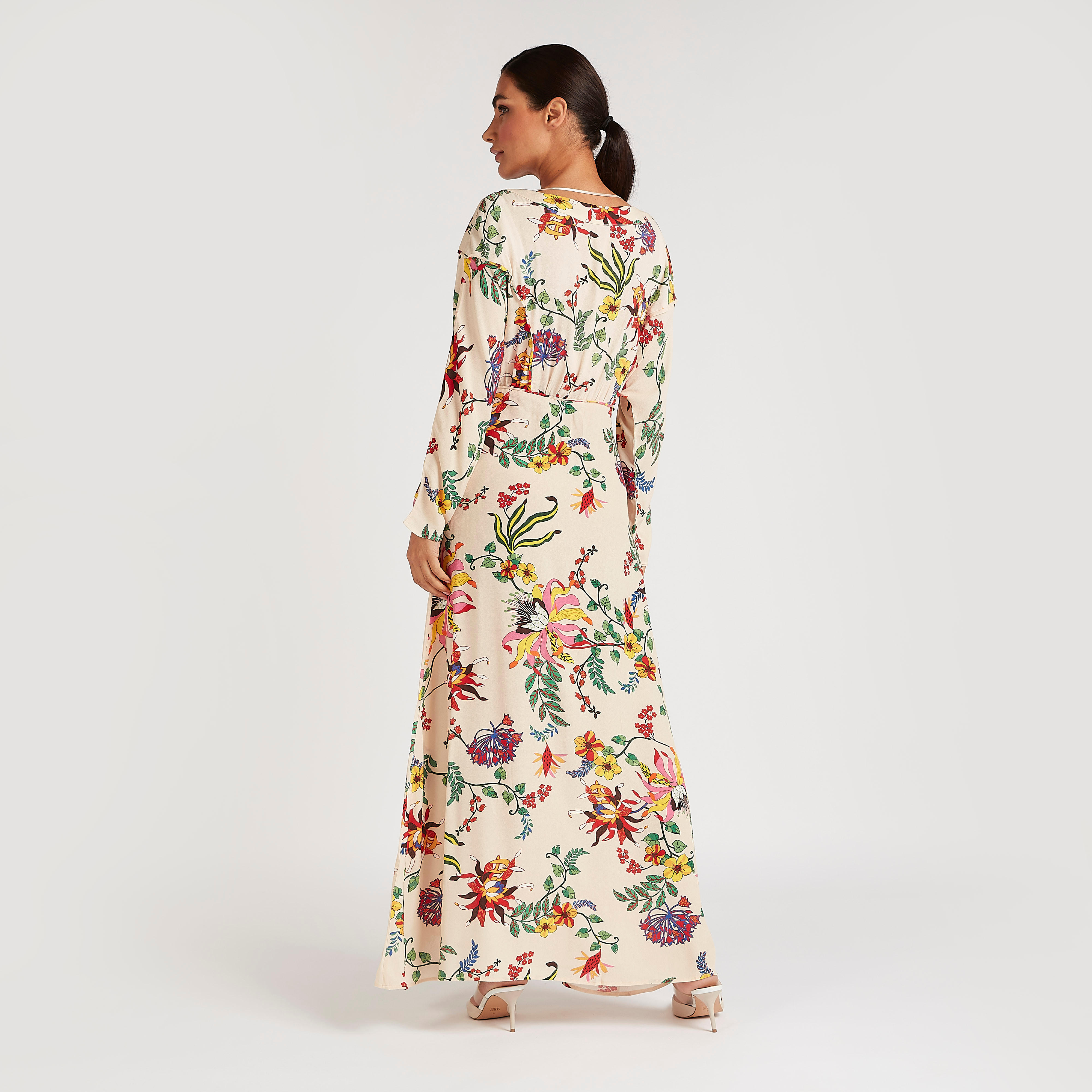 فستان إيه لاين طويل بطبعات أزهار وأكمام طويلة-women-clothing-dresses-image-4