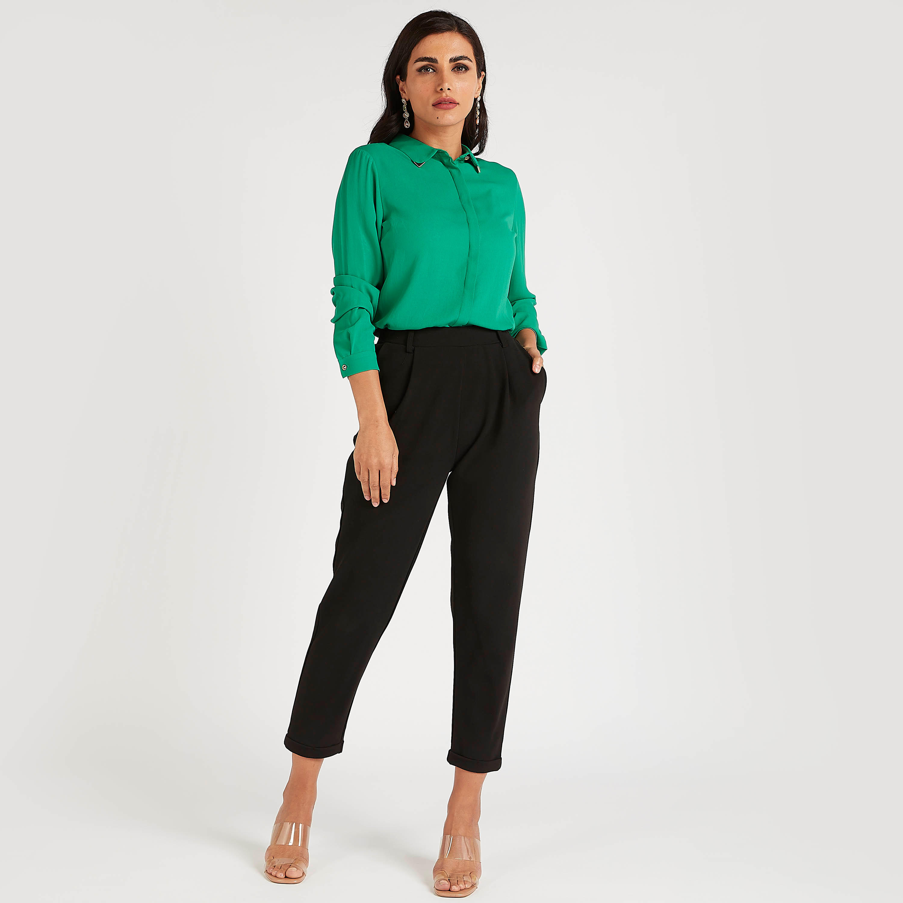 Solid Shirt with Long Sleeves-women-clothing-shirtsandblouses-shirts-image-2