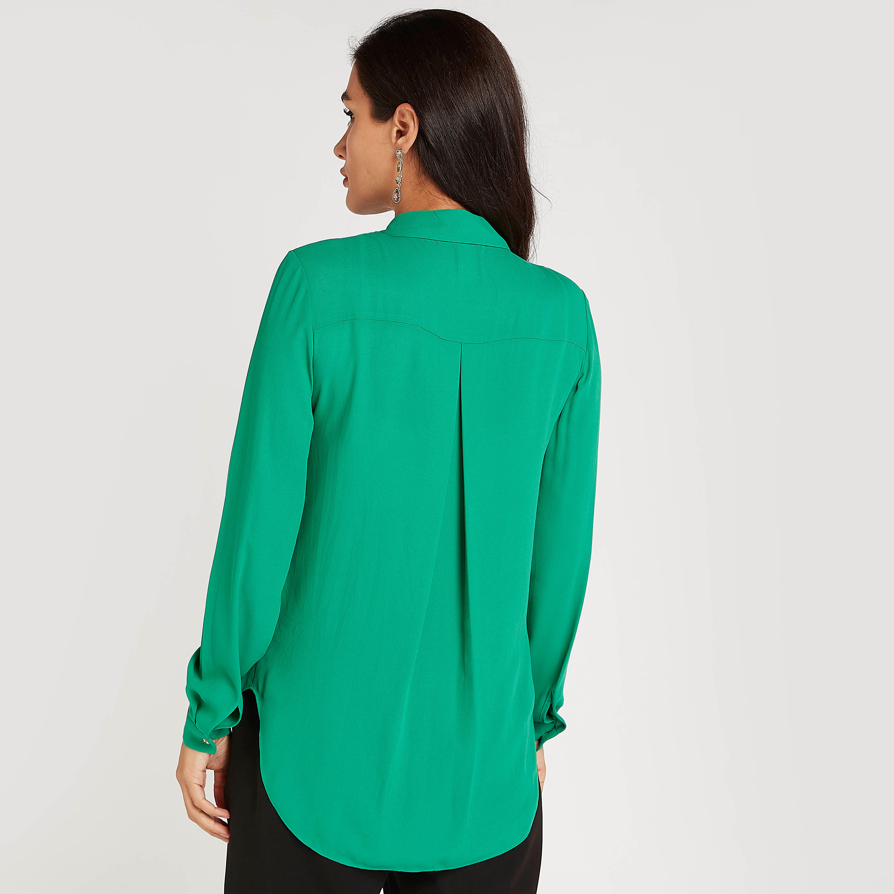 Solid Shirt with Long Sleeves-women-clothing-shirtsandblouses-shirts-image-4
