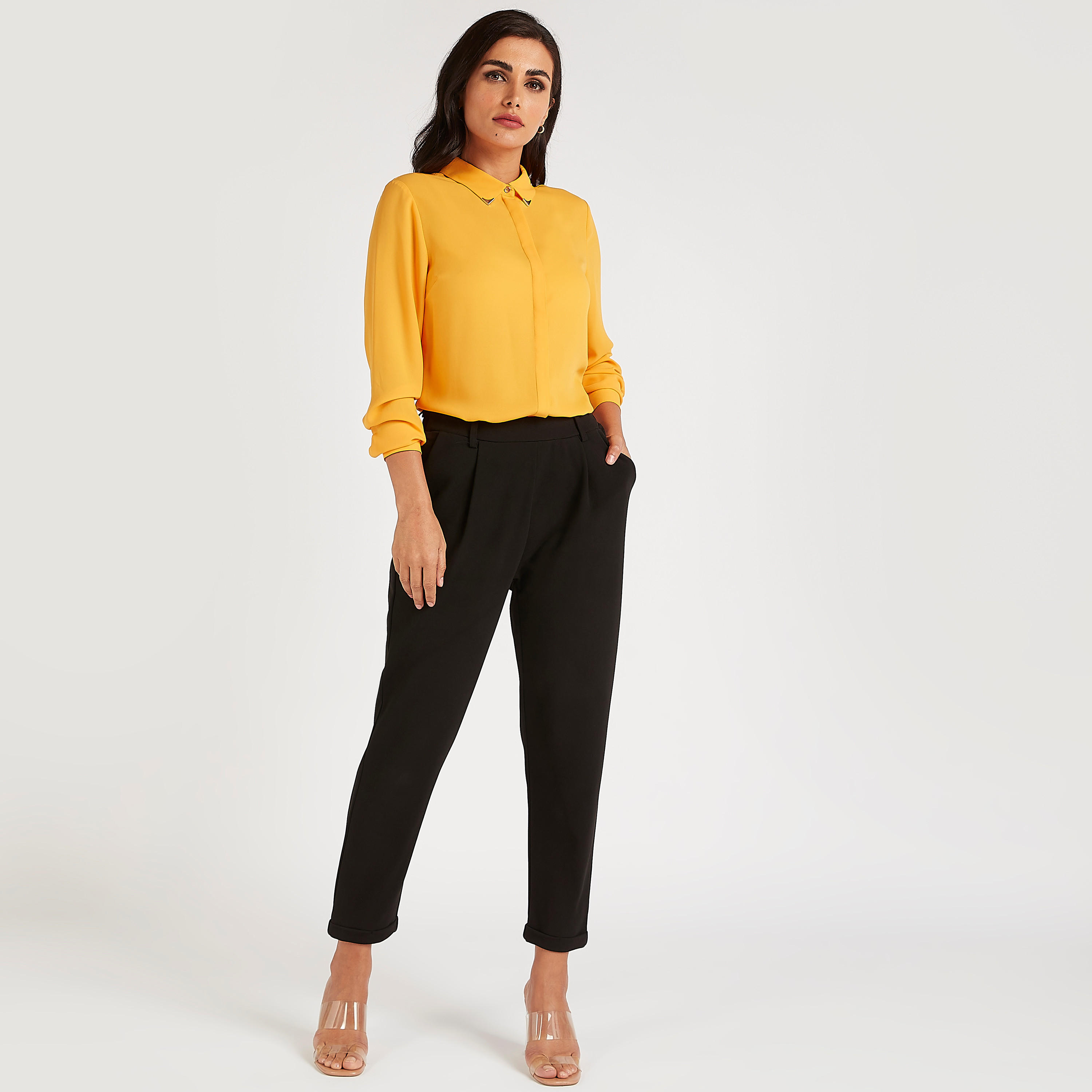 Solid Shirt with Long Sleeves-women-clothing-shirtsandblouses-shirts-image-2