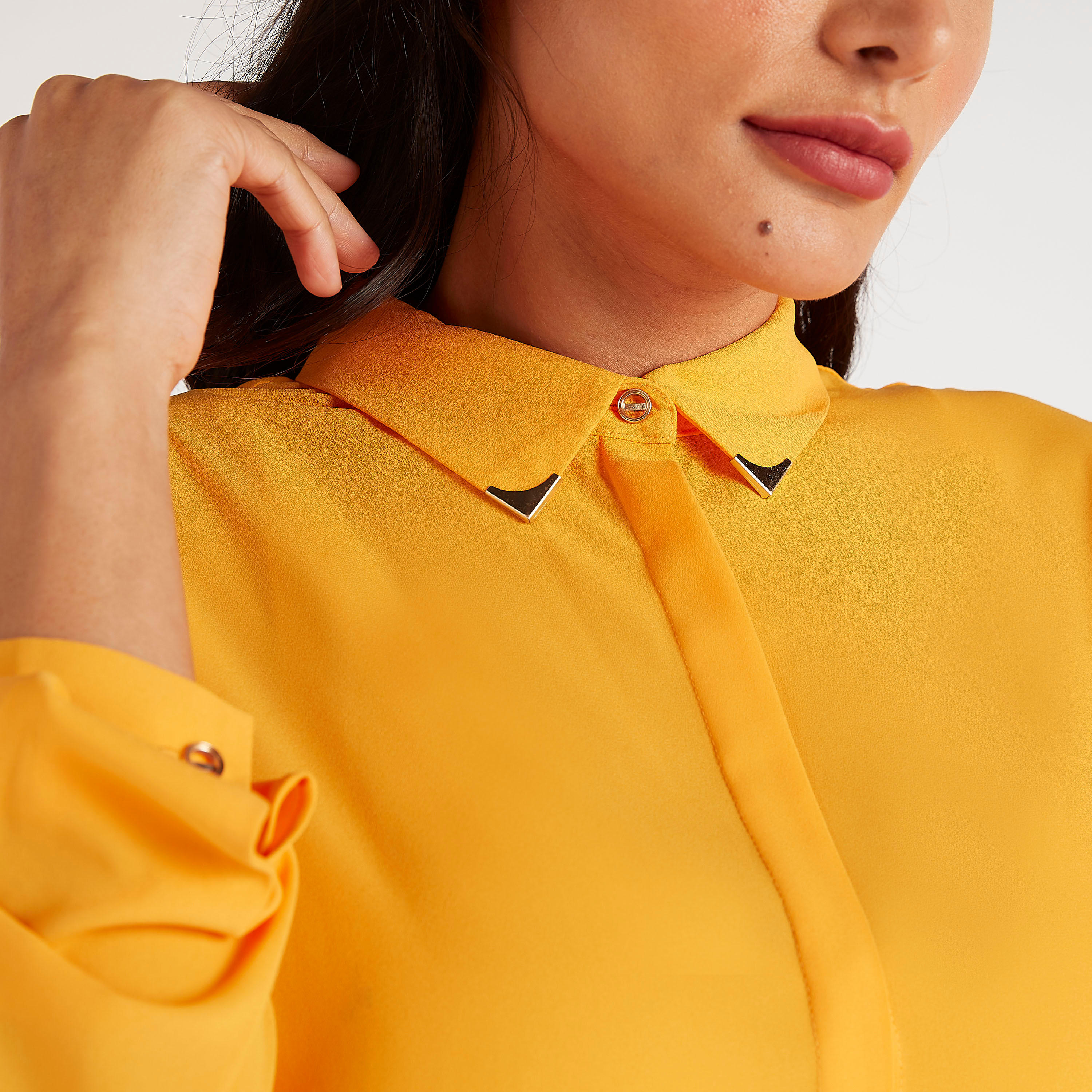 Solid Shirt with Long Sleeves-women-clothing-shirtsandblouses-shirts-image-3