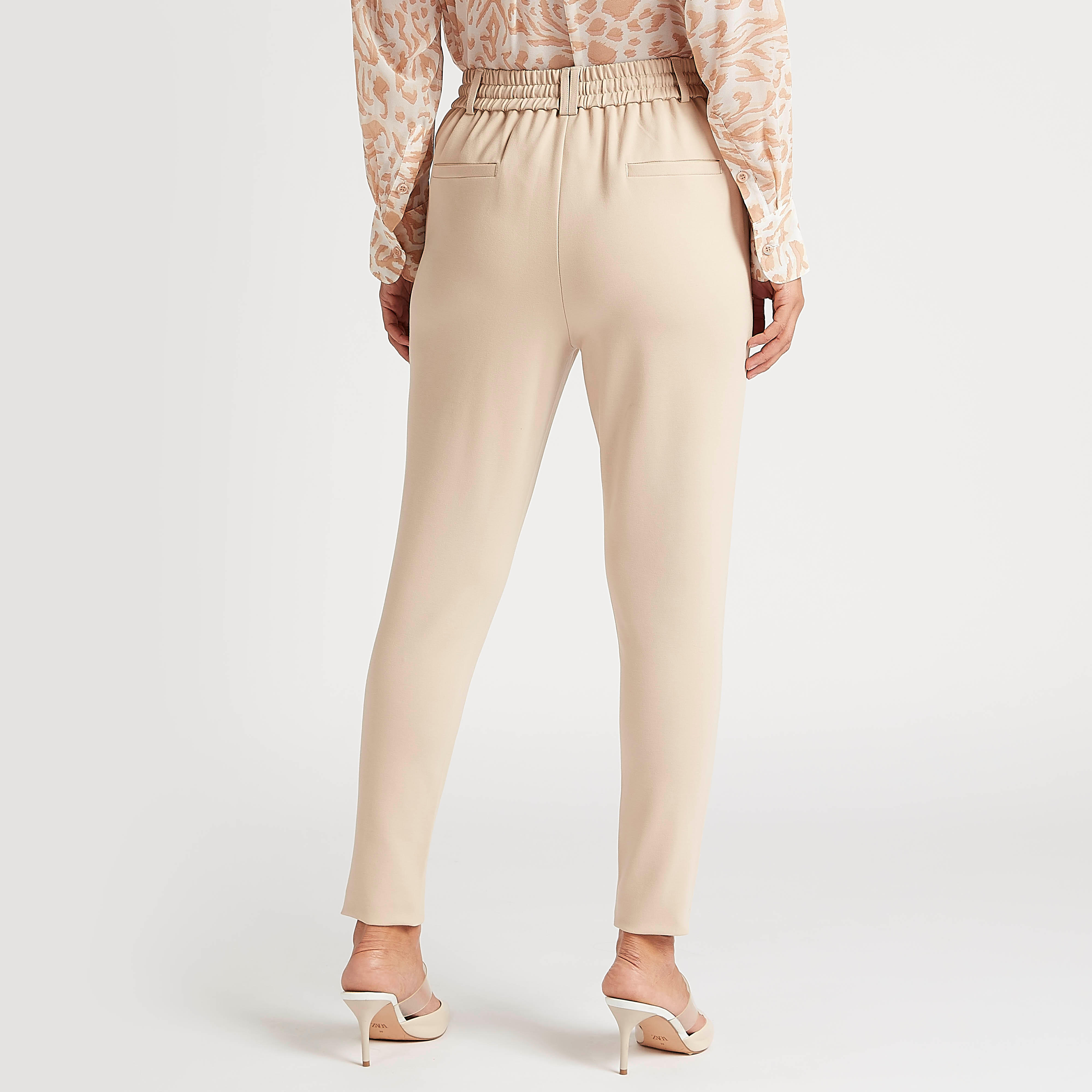 Solid Mid-Rise Treggings with Drawstring Closure-women-clothing-bottoms-trousers-image-4