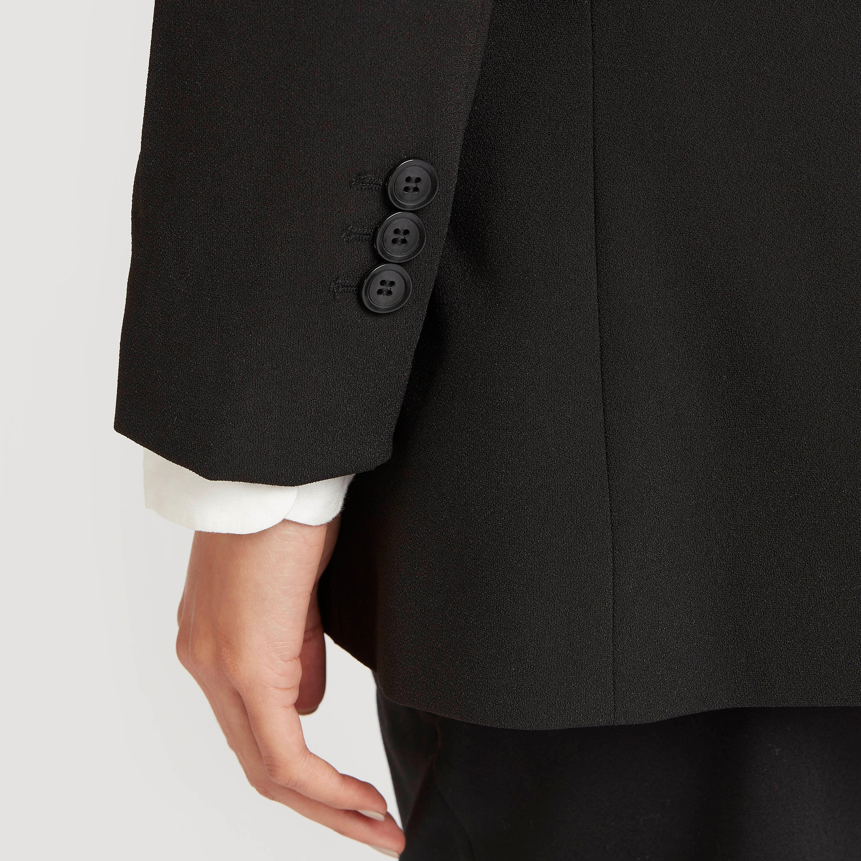 Solid Longline Blazer with Lapel Collar and Long Sleeves-women-clothing-coatsandjackets-blazers-image-3