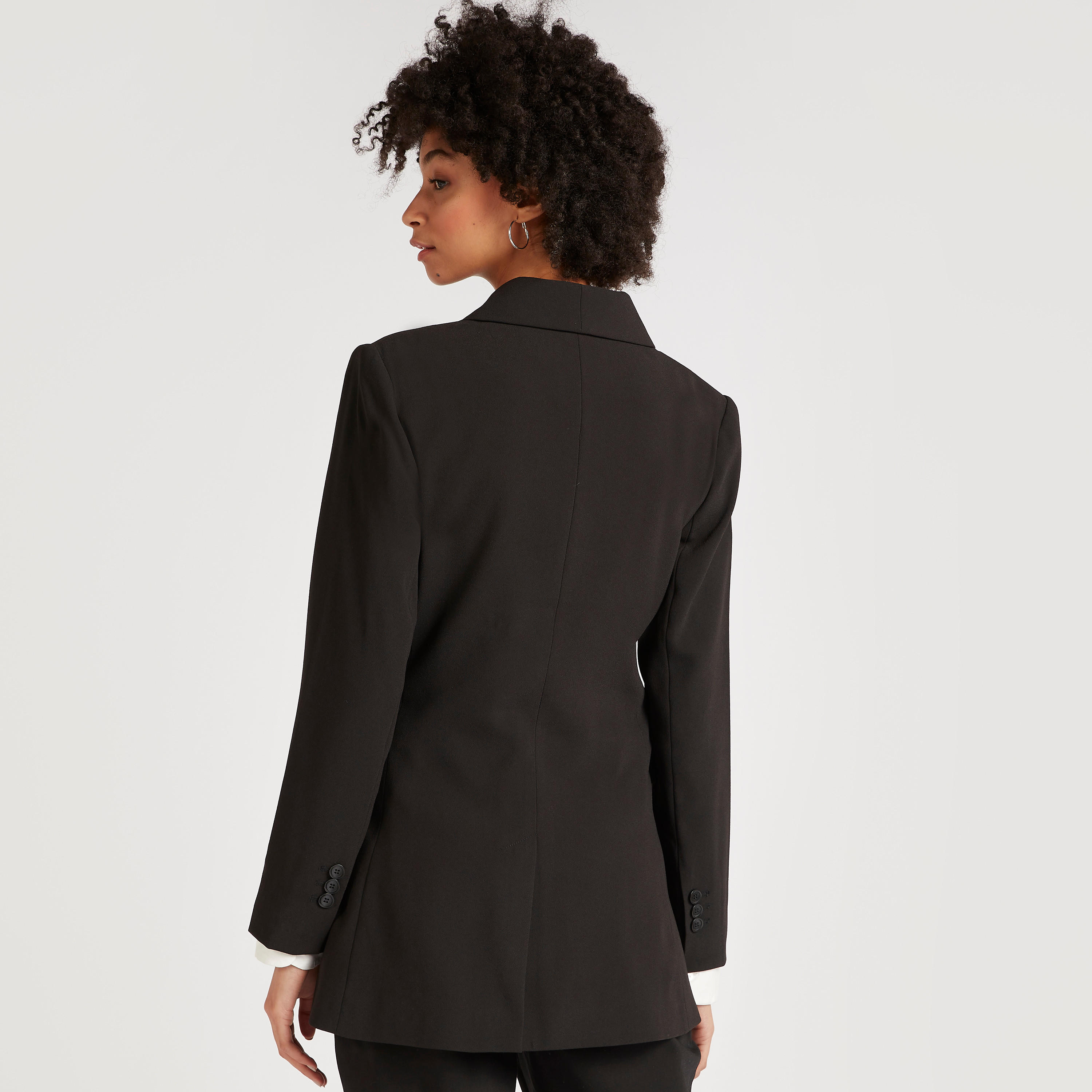 Solid Longline Blazer with Lapel Collar and Long Sleeves-women-clothing-coatsandjackets-blazers-image-4