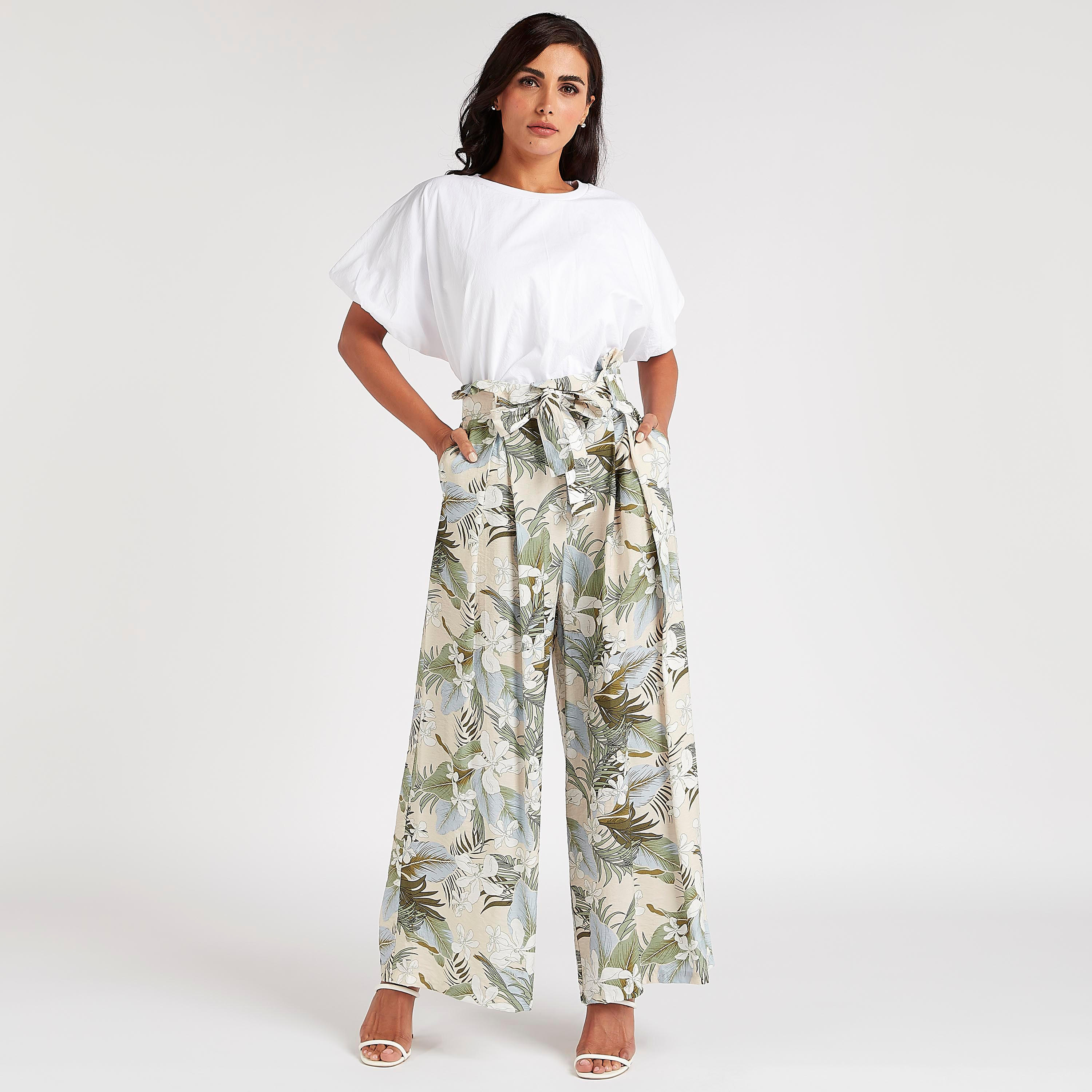 بلوزة سادة بياقة ضيّقة وأكمام قصيرة-women-clothing-shirtsandblouses-blouses-image-3