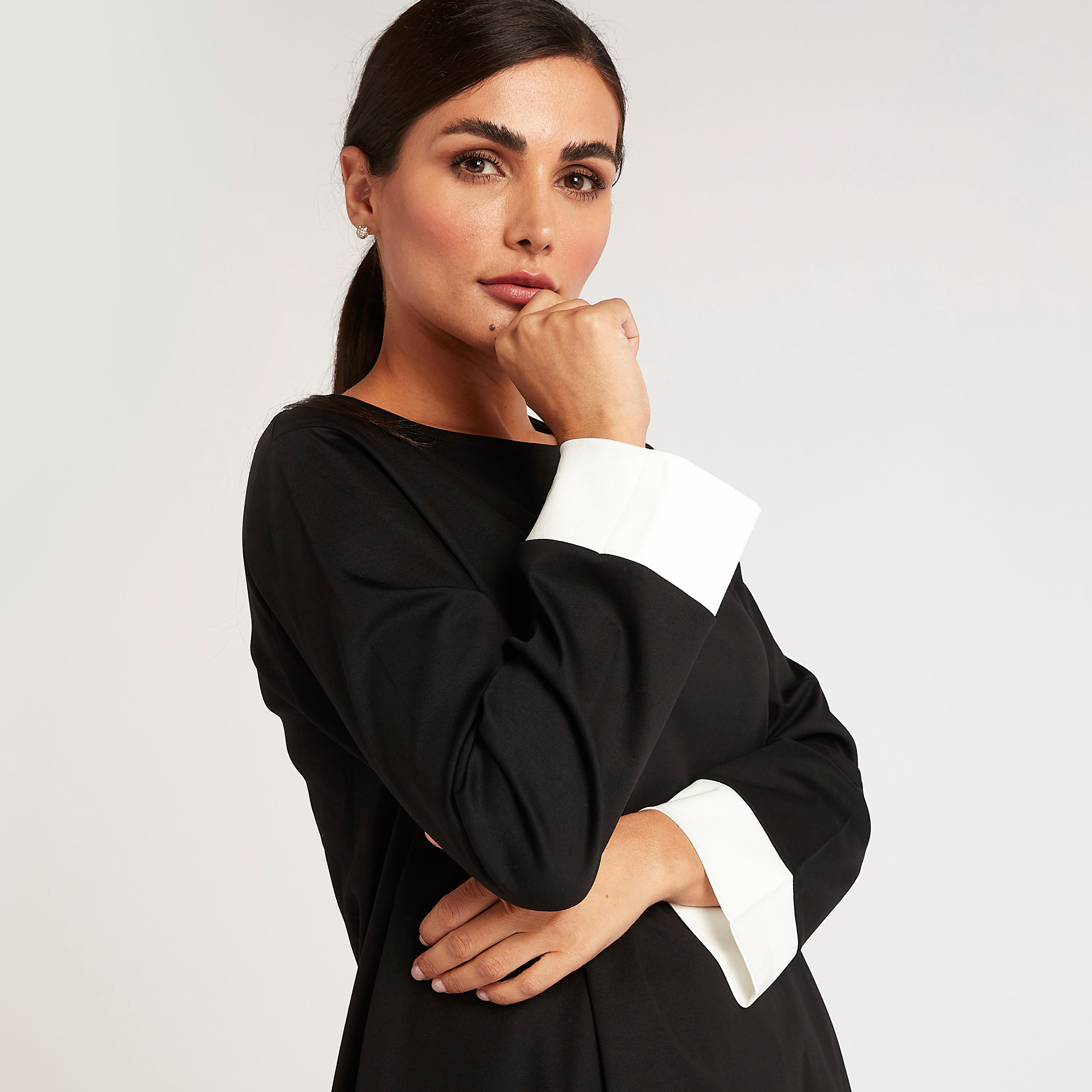 Solid Longline Top with Asymmetric Hem-women-clothing-shirtsandblouses-blouses-image-6