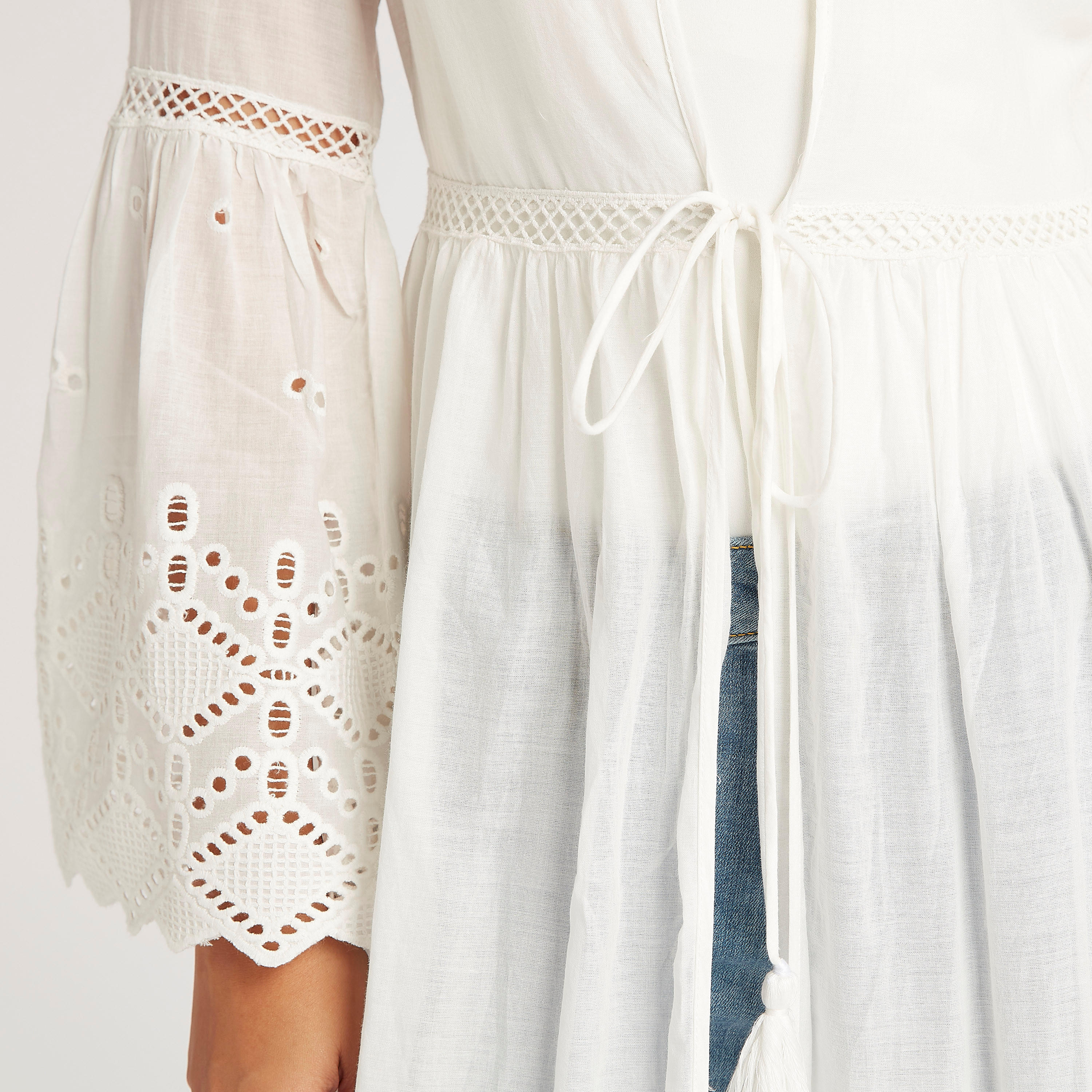 بلوزة كيمونو طويلة مطرّزة برباط-women-clothing-shirtsandblouses-blouses-image-4