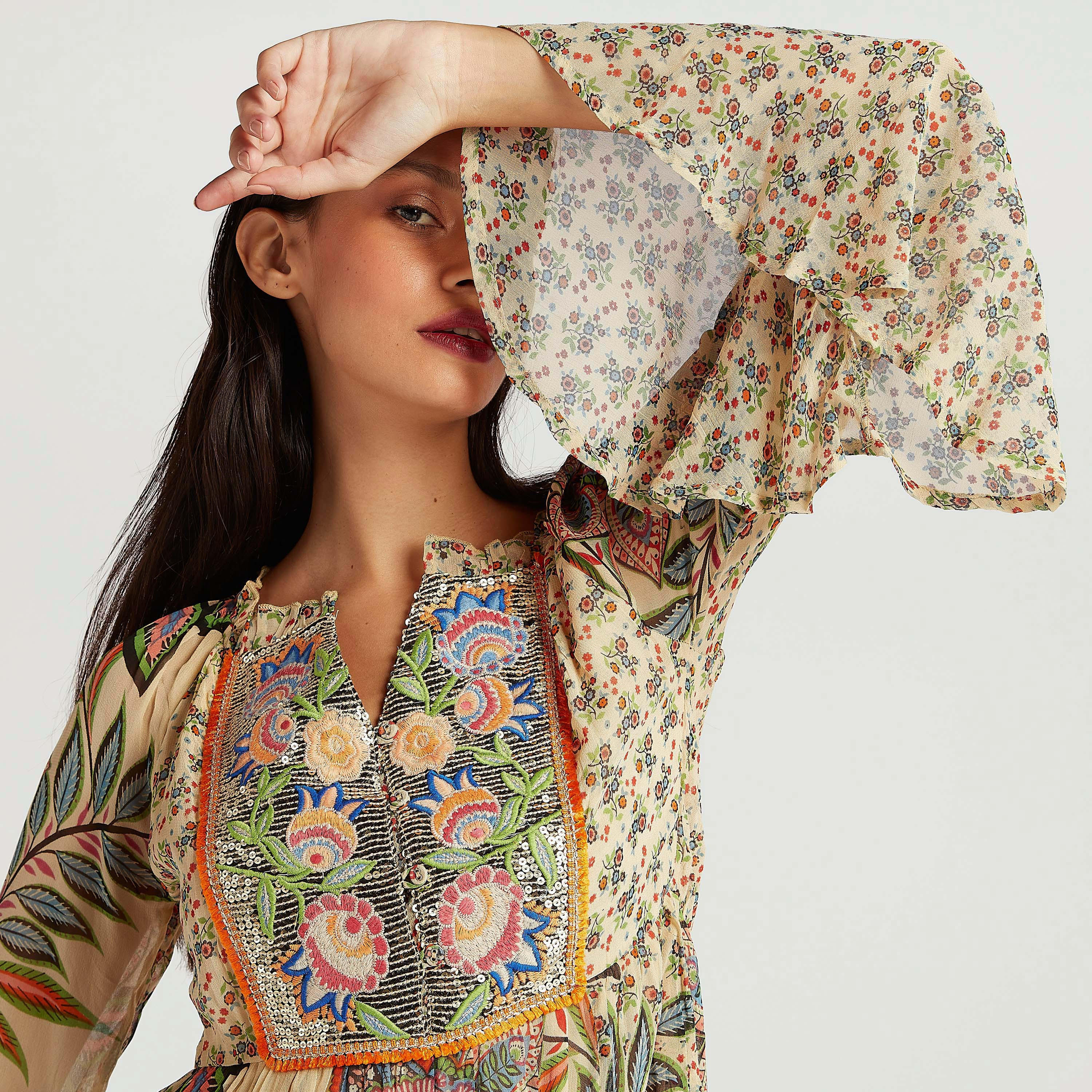 فستان إيه لاين طويل بطبعات أزهار وأكمام طويلة-women-clothing-dresses-image-3