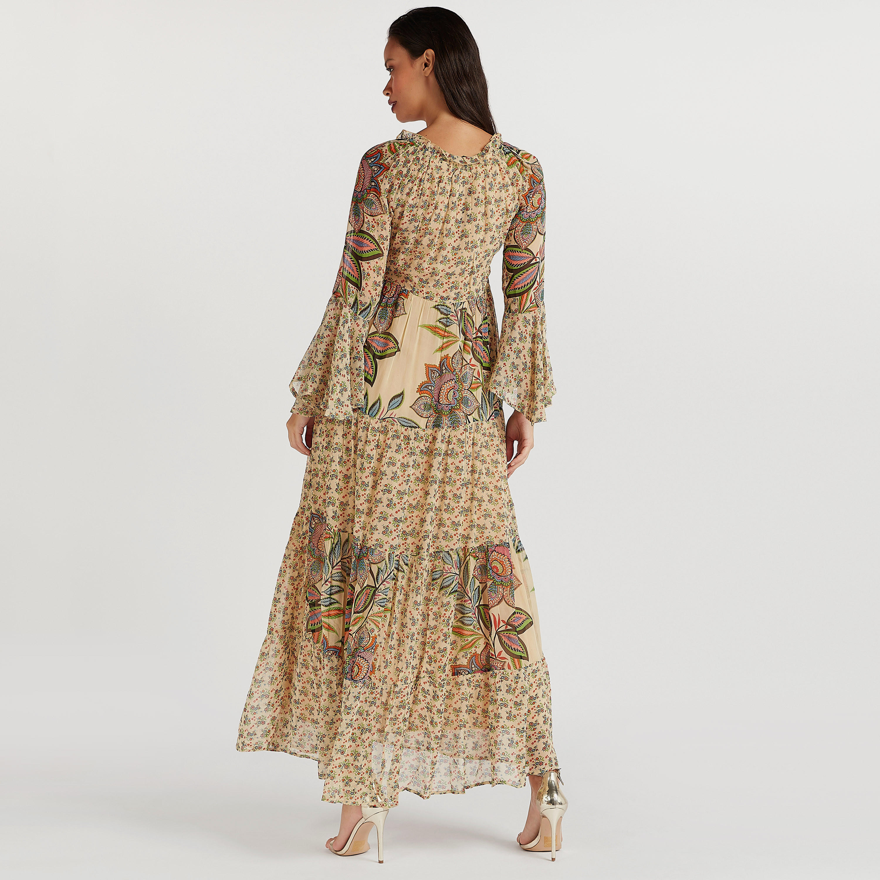 فستان إيه لاين طويل بطبعات أزهار وأكمام طويلة-women-clothing-dresses-image-4