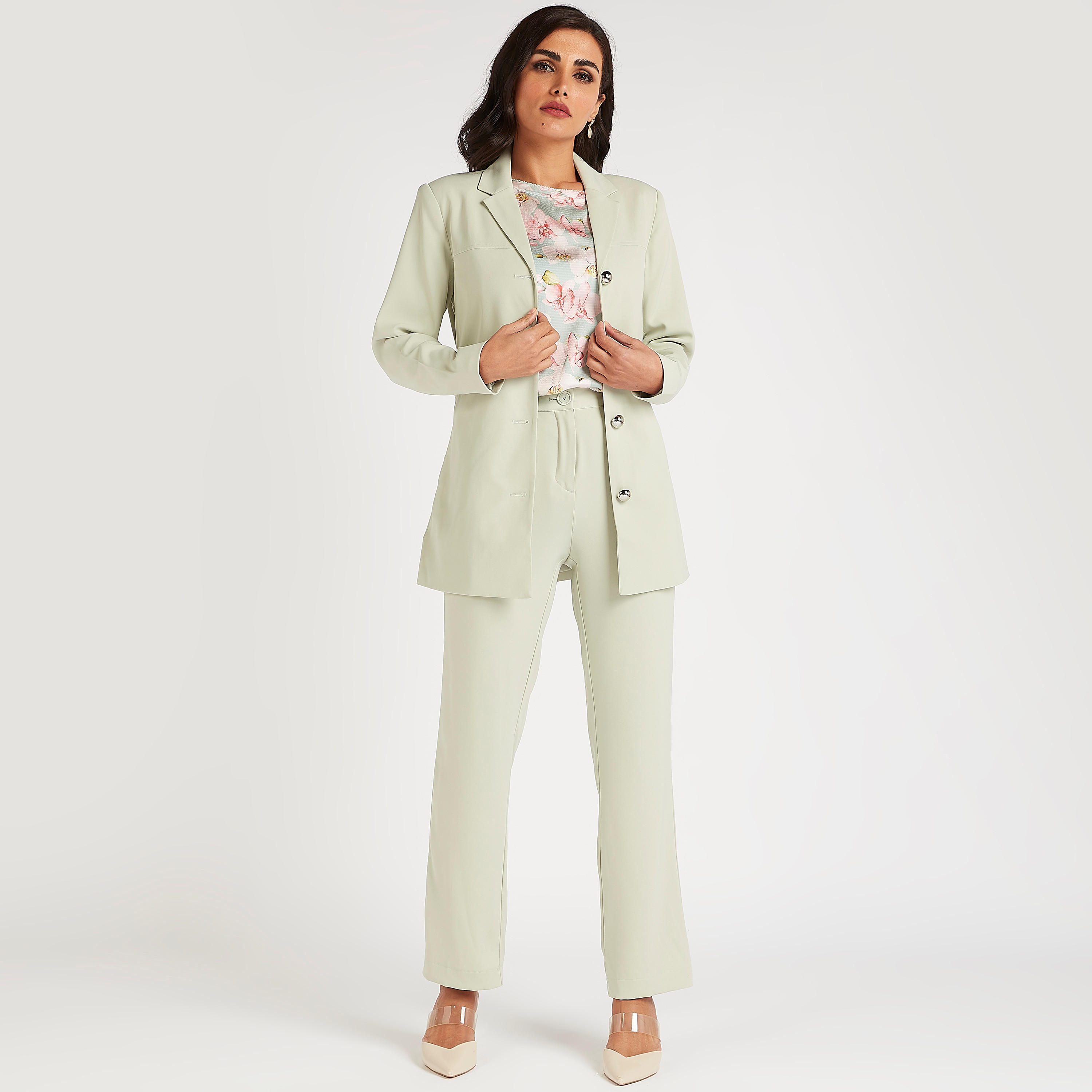Solid Lightweight Blazer with Notch Lapel and Button Closure-women-clothing-coatsandjackets-blazers-image-2