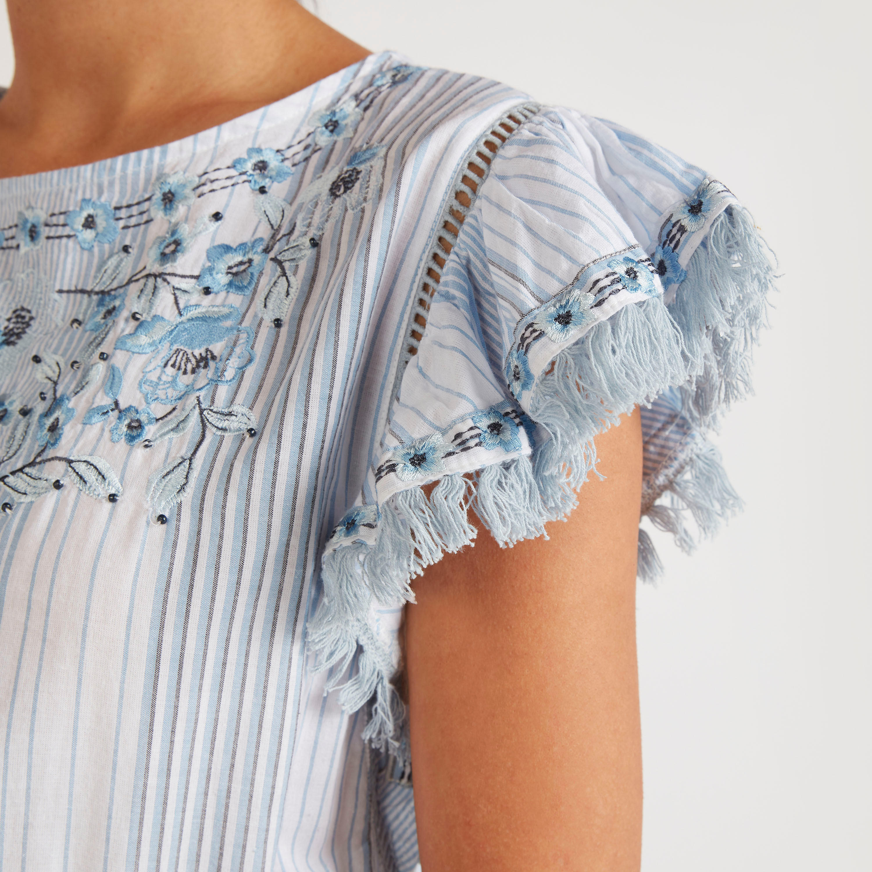 Embroidered Mini Playsuit with Short Sleeves-women-clothing-jumpsuits-image-5