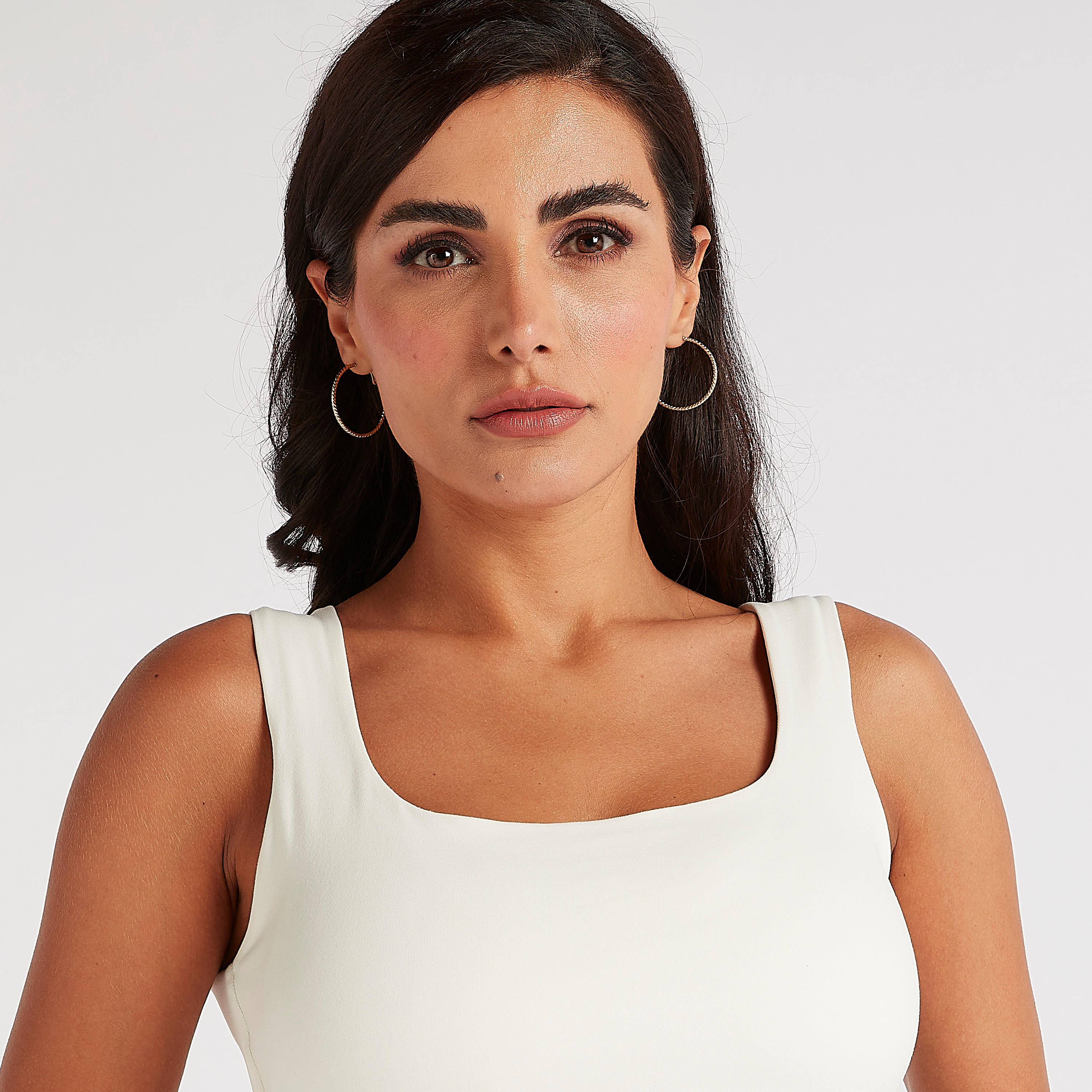 Solid Sleeveless Vest with Scoop Neck-women-clothing-tshirts-image-3