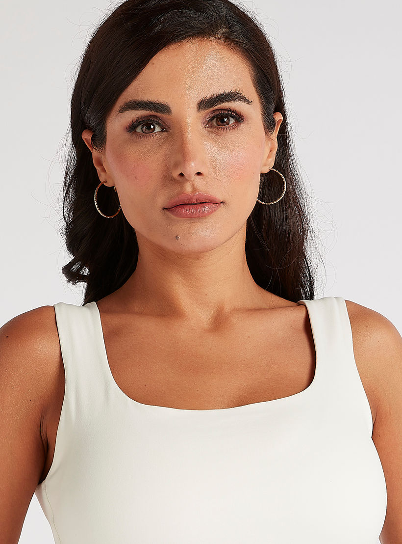 Solid Sleeveless Vest with Scoop Neck-women-clothing-tshirts-image-3