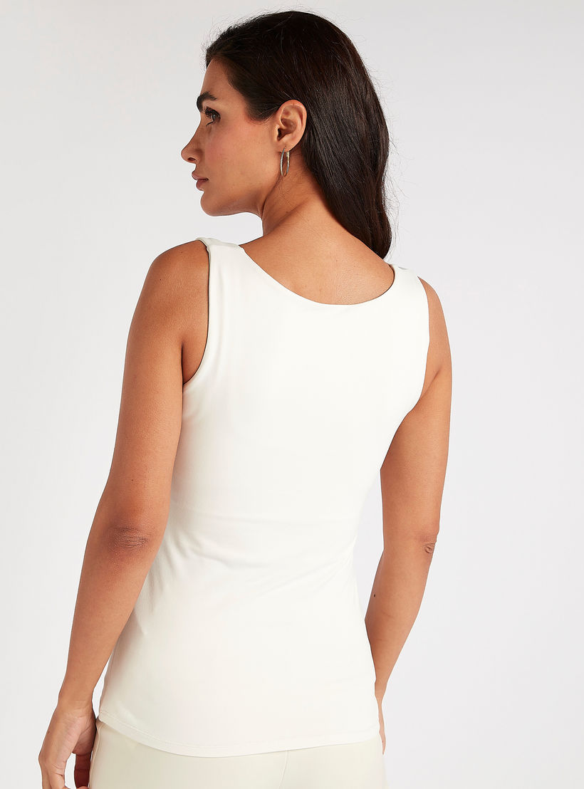 Solid Sleeveless Vest with Scoop Neck-women-clothing-tshirts-image-4