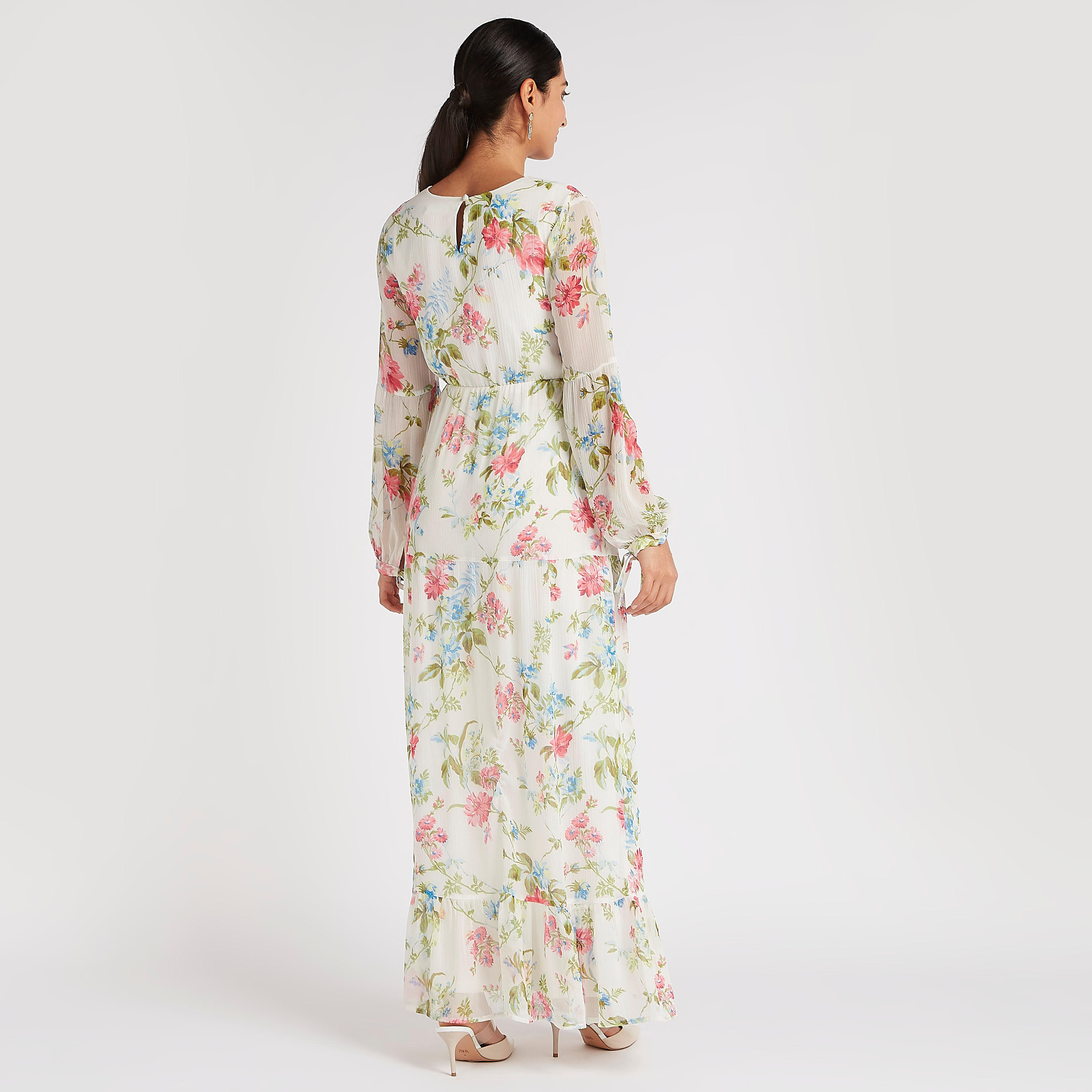 فستان إيه لاين طويل بطبعات أزهار وأكمام طويلة-women-clothing-dresses-image-4