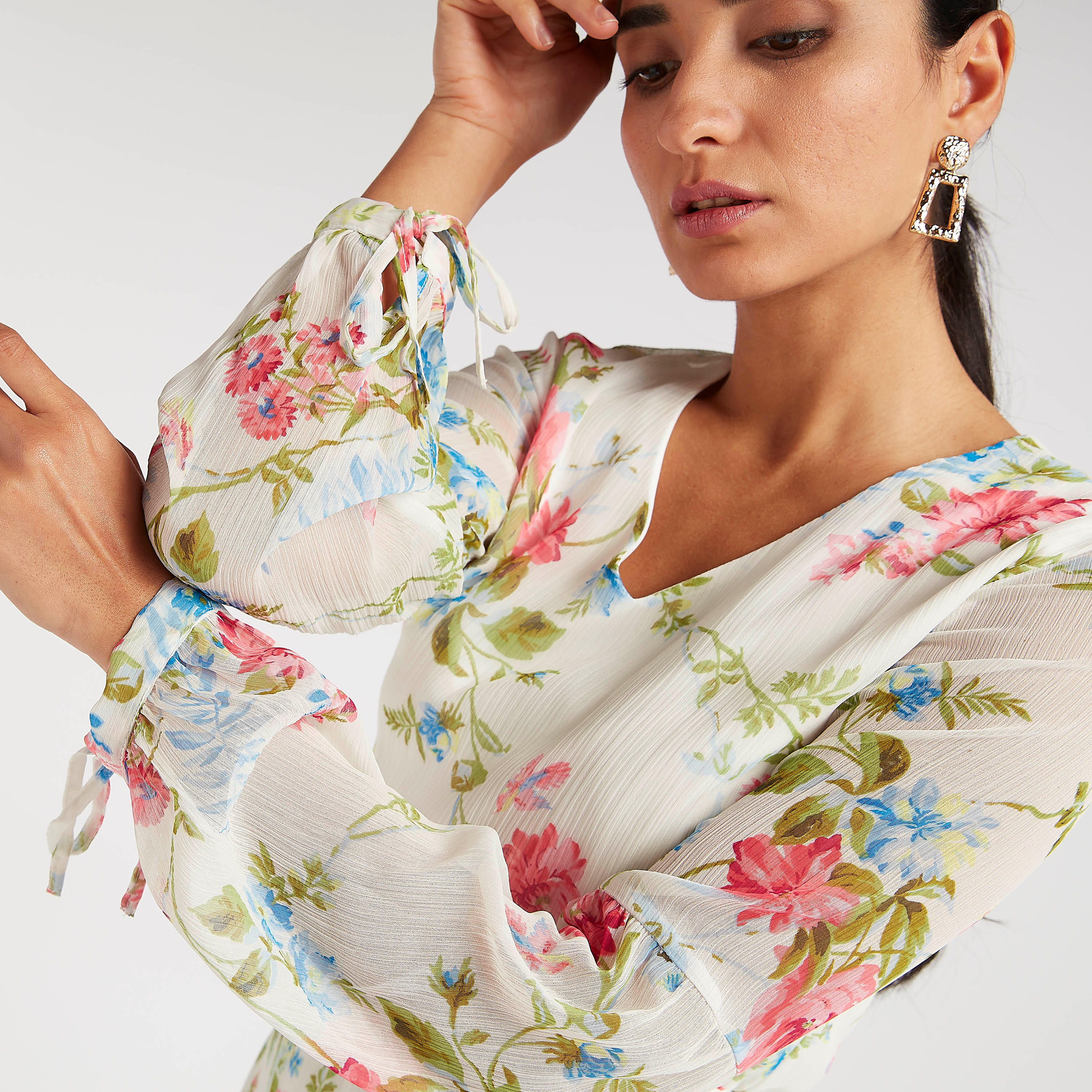 فستان إيه لاين طويل بطبعات أزهار وأكمام طويلة-women-clothing-dresses-image-6