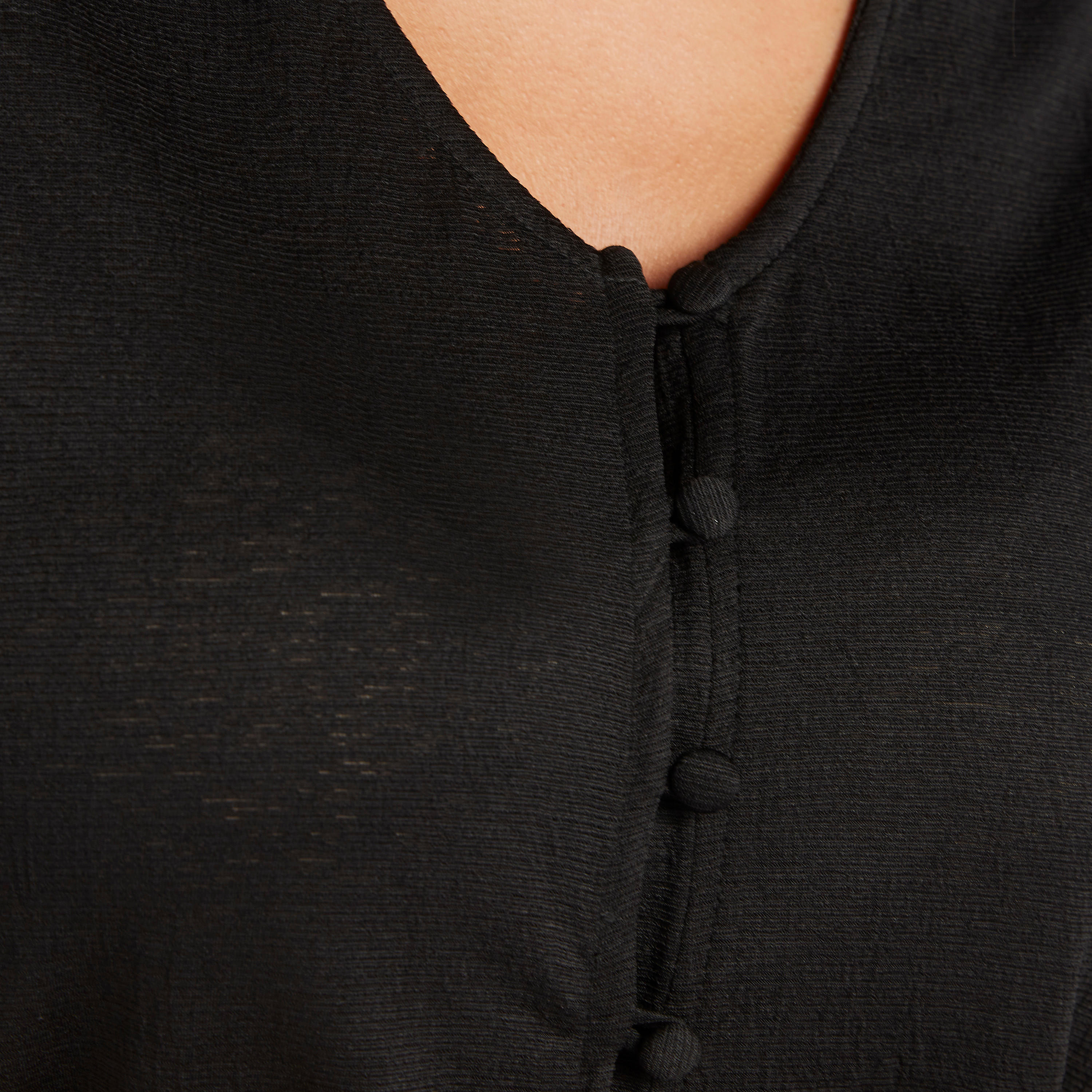 بلوزة بارزة الملمس بأكمام 3/4-women-clothing-shirtsandblouses-blouses-image-5