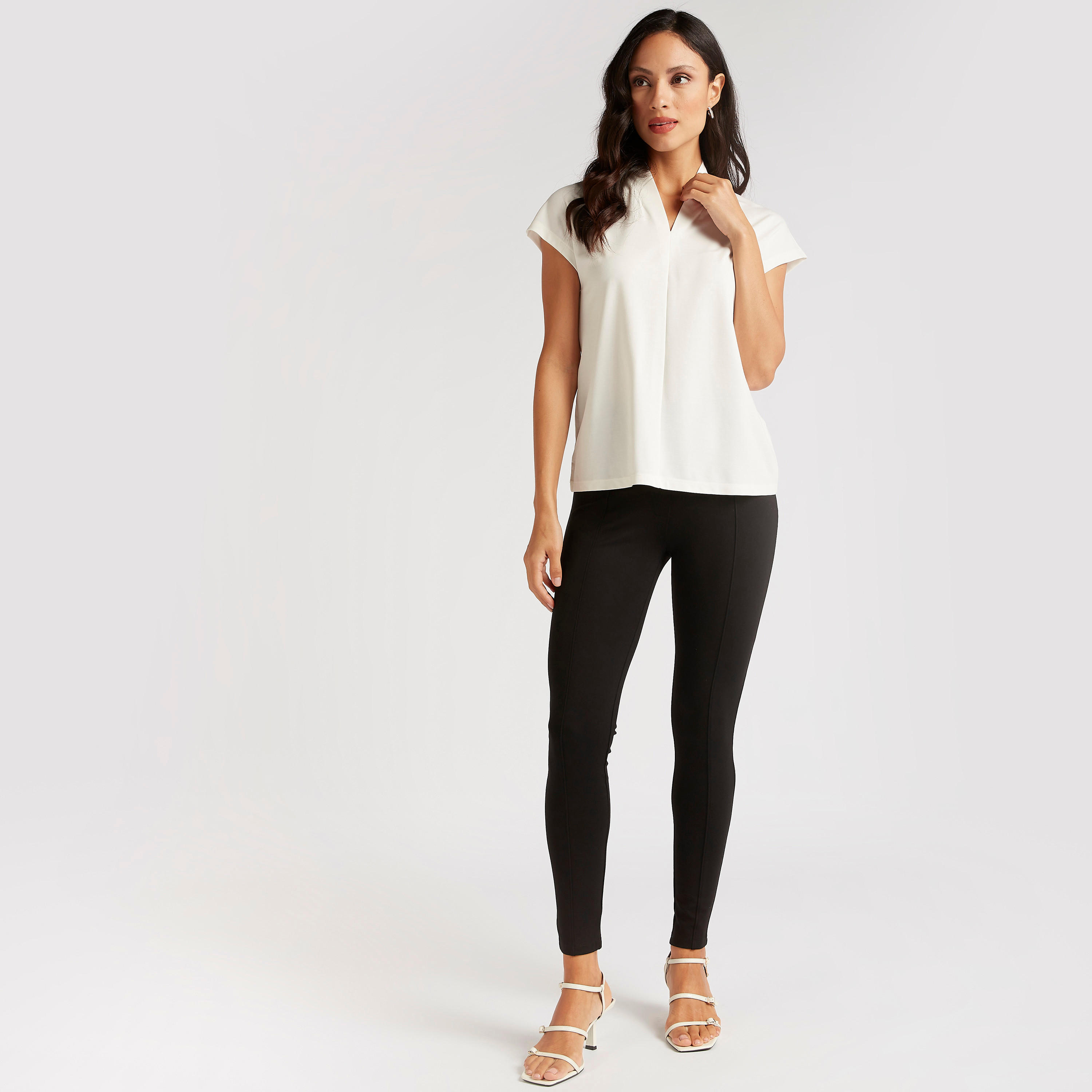 Solid Treggings with Buttoned Flap-women-clothing-bottoms-leggings-image-2