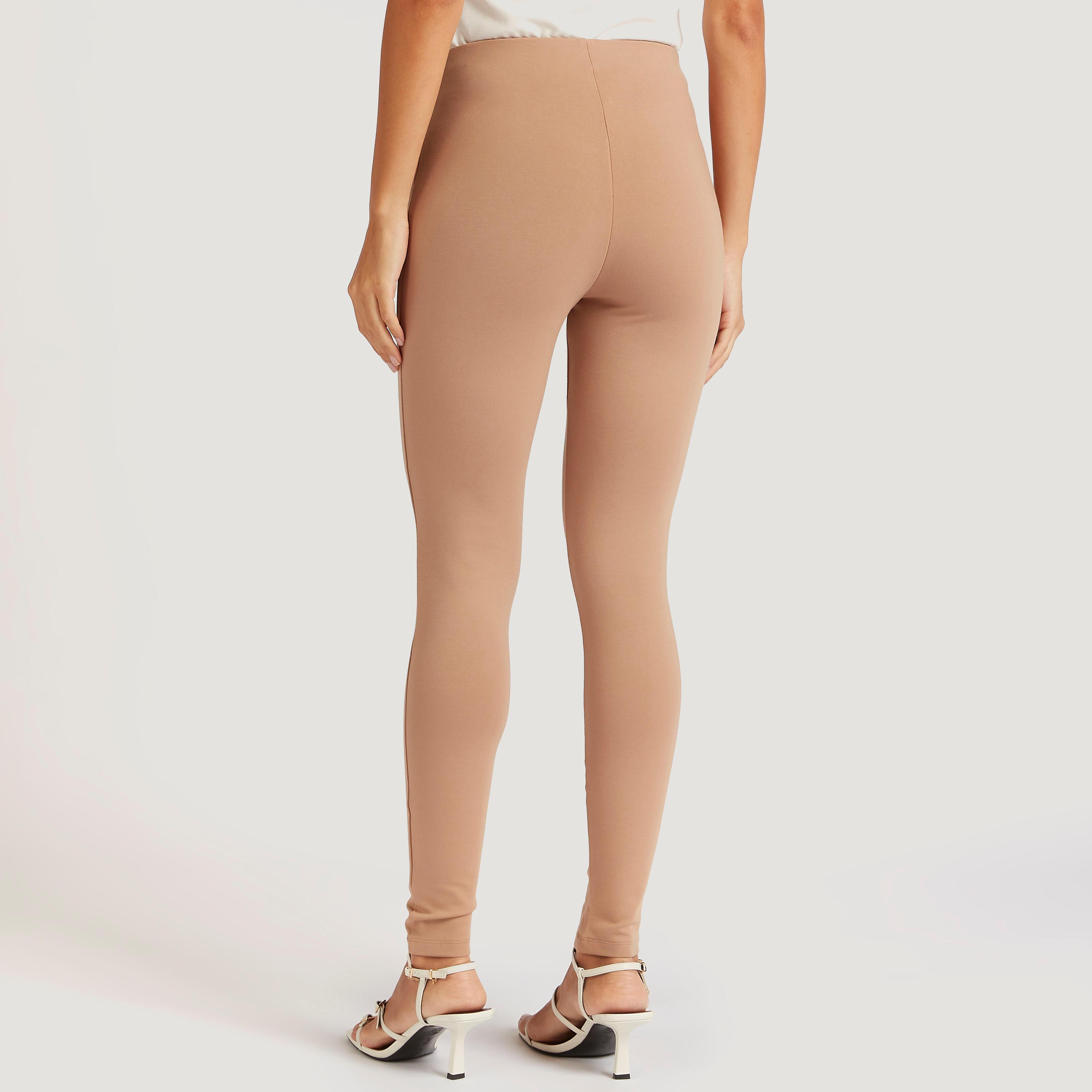 بنطلون تريقنز سادة بجيوب بسحاب-women-clothing-bottoms-leggings-image-1