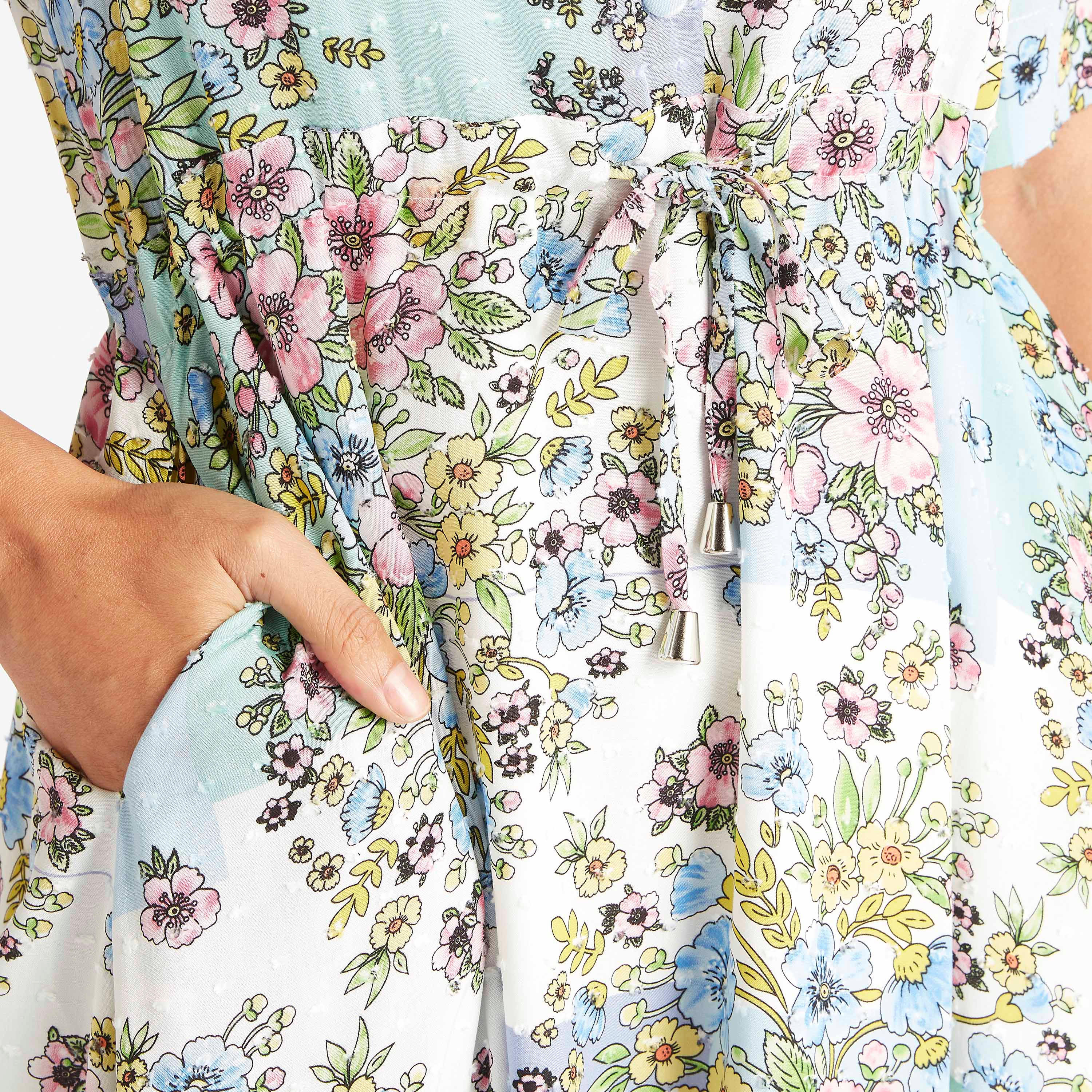 فستان إيه لاين ميدي بطبعات أزهار وأربطة وجيوب-women-clothing-dresses-image-3