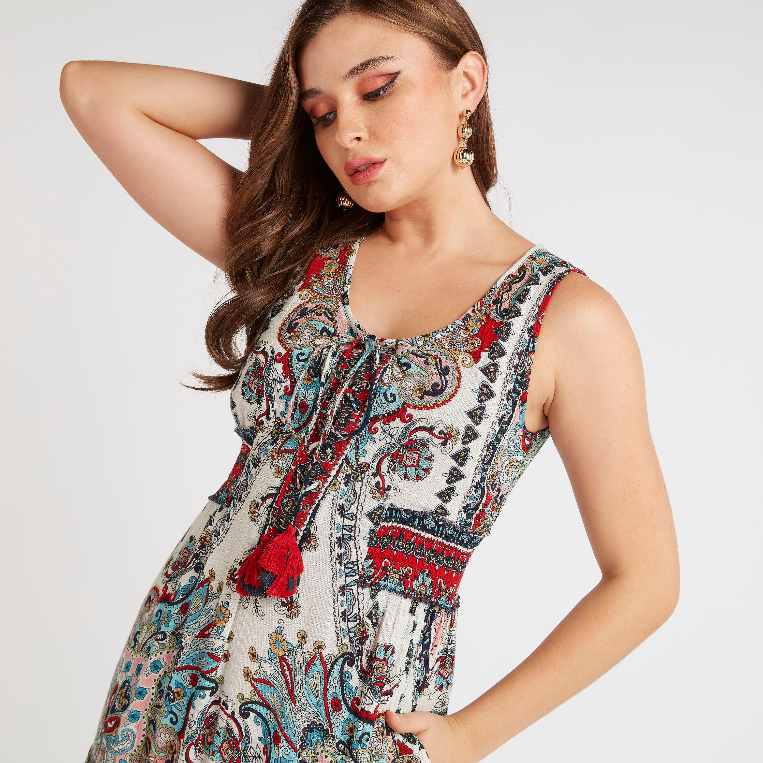 Printed Sleeveless A-line Maxi Dress-women-clothing-dresses-image-6