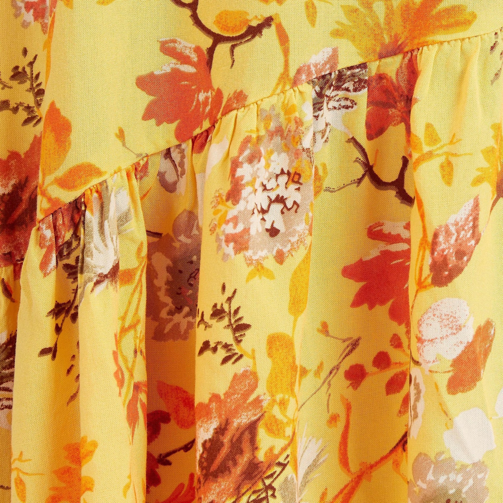 Floral Print Asymmetric Hem Maxi Dress with Flared Sleeves-women-clothing-dresses-image-8