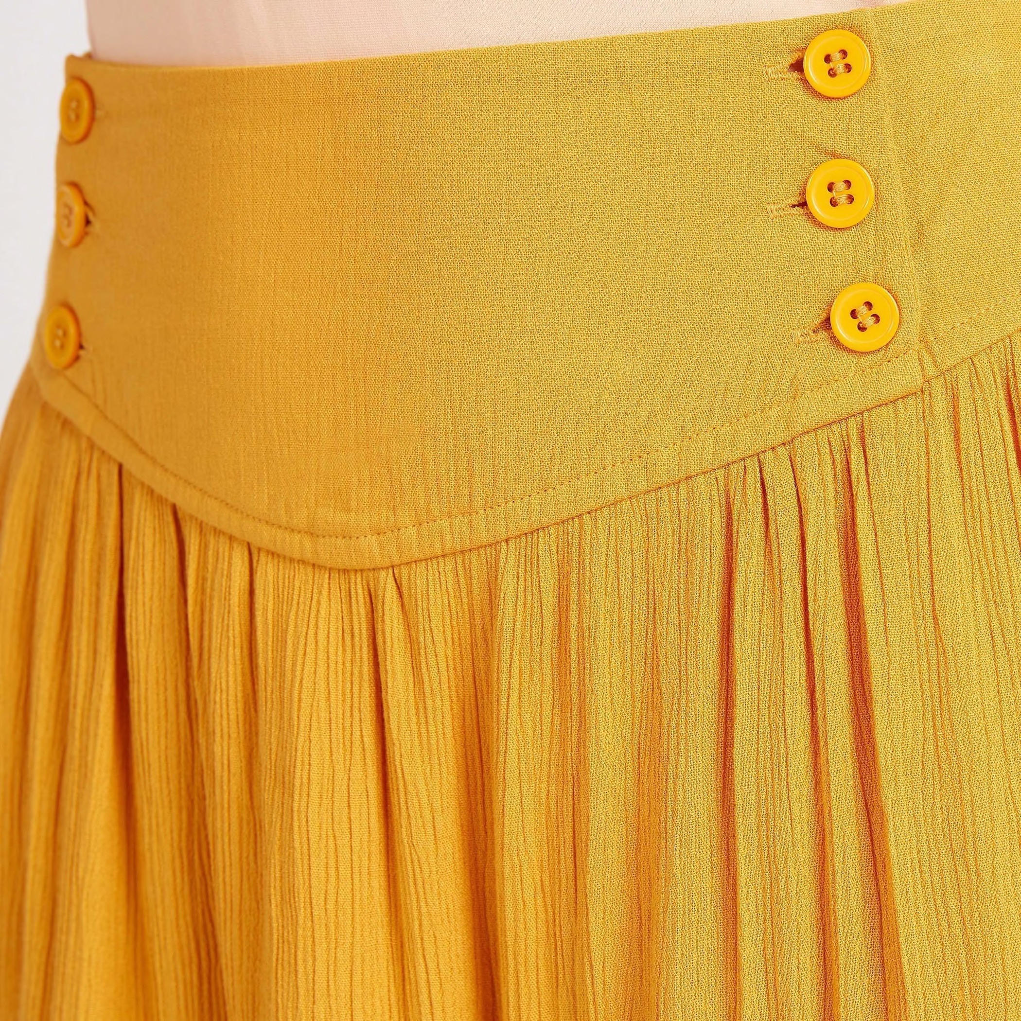 تنورة طويلة سادة متعددة الطبقات-women-clothing-bottoms-skirts-image-4