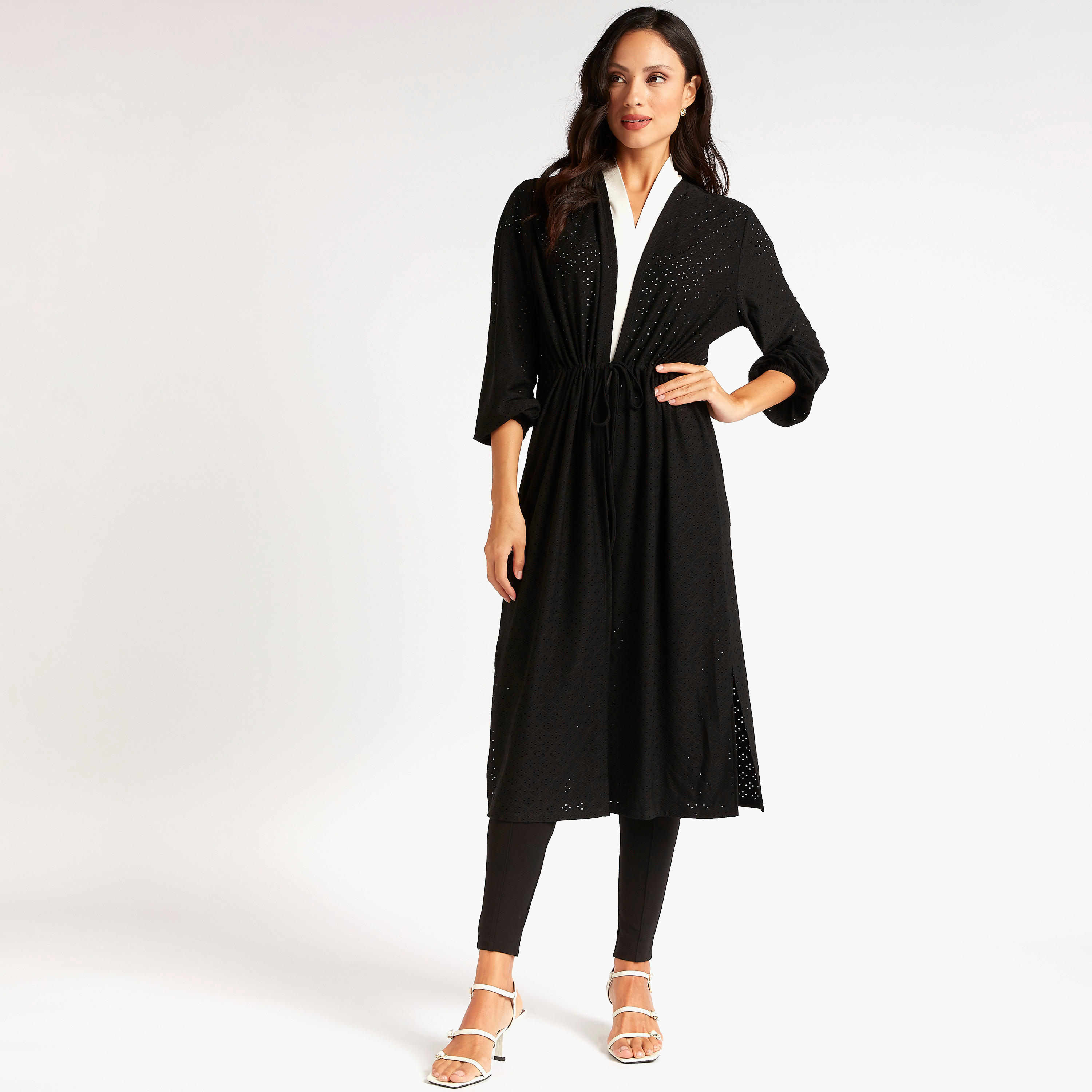 سترة طويلة شيفلي بأكمام طويلة ورباط إغلاق-women-clothing-shirtsandblouses-blouses-image-5