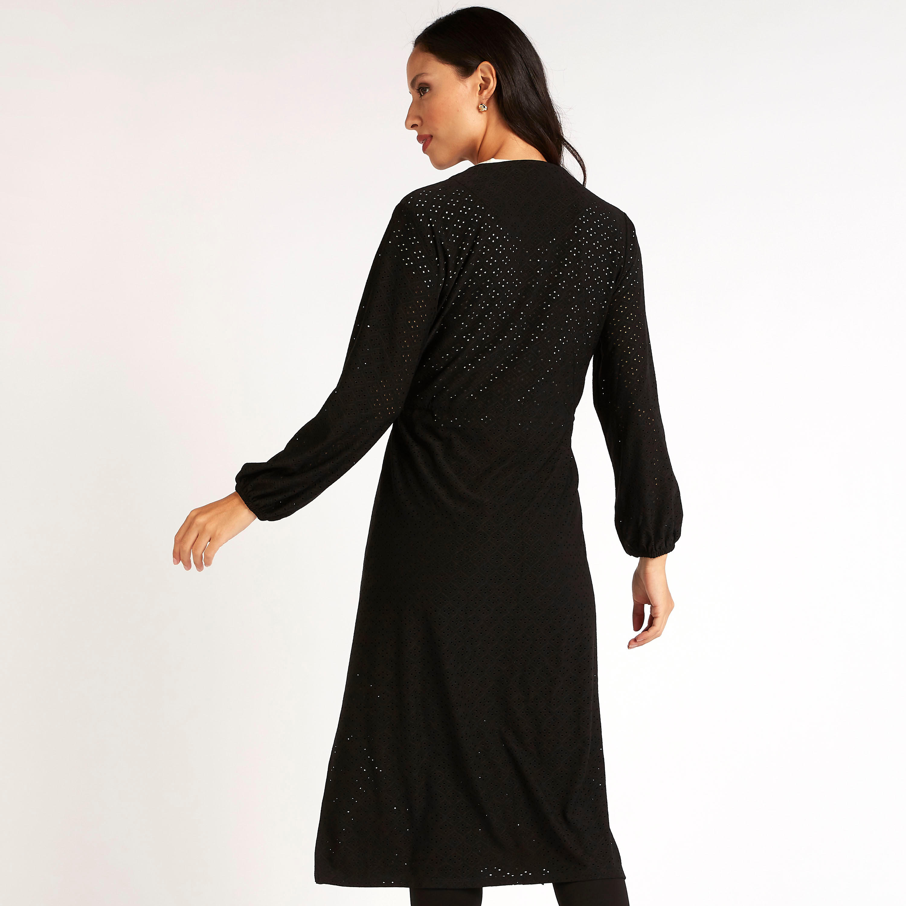 سترة طويلة شيفلي بأكمام طويلة ورباط إغلاق-women-clothing-shirtsandblouses-blouses-image-3