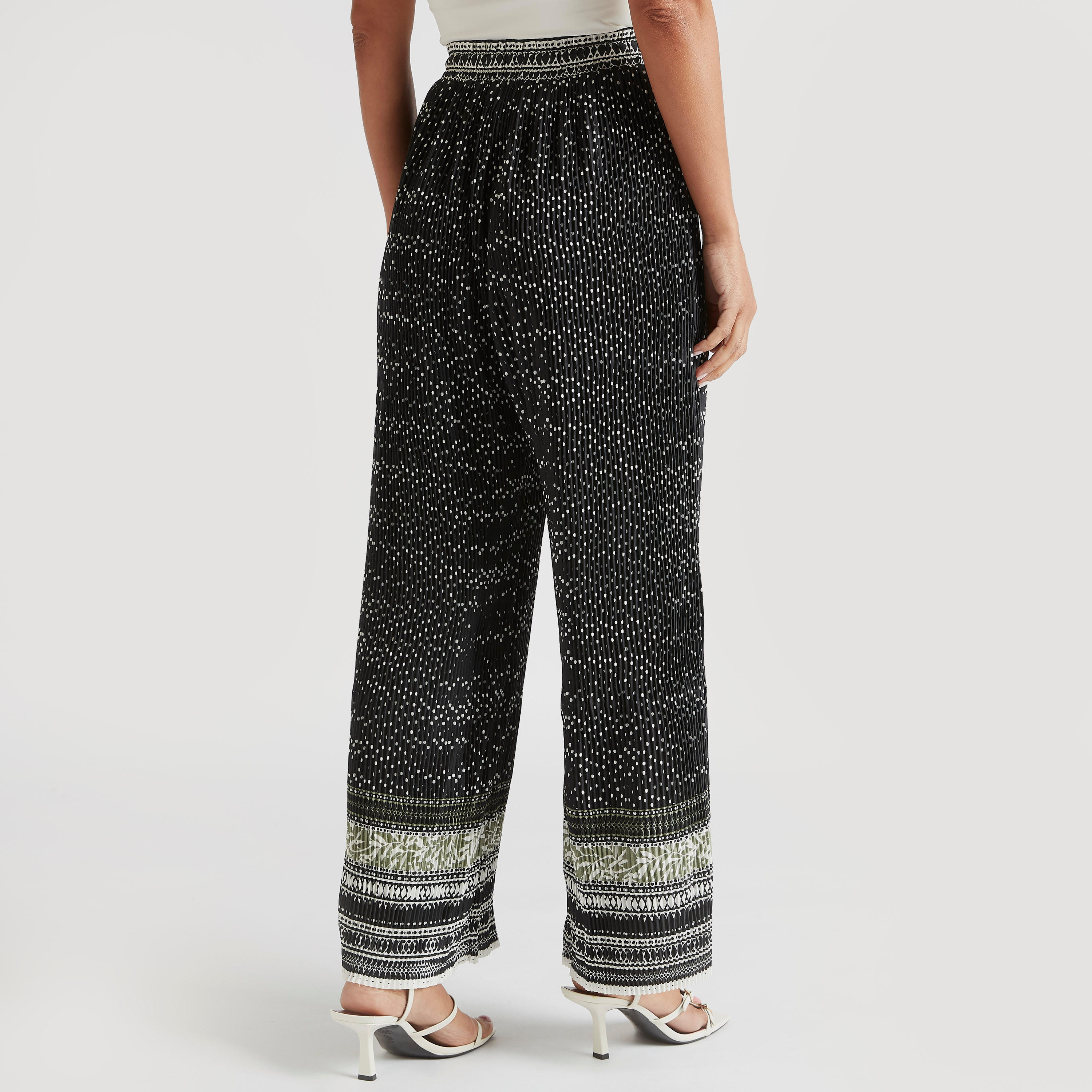 Printed Mid-Rise Palazzo Pants with Drawstring Closure-women-clothing-bottoms-trousers-image-4