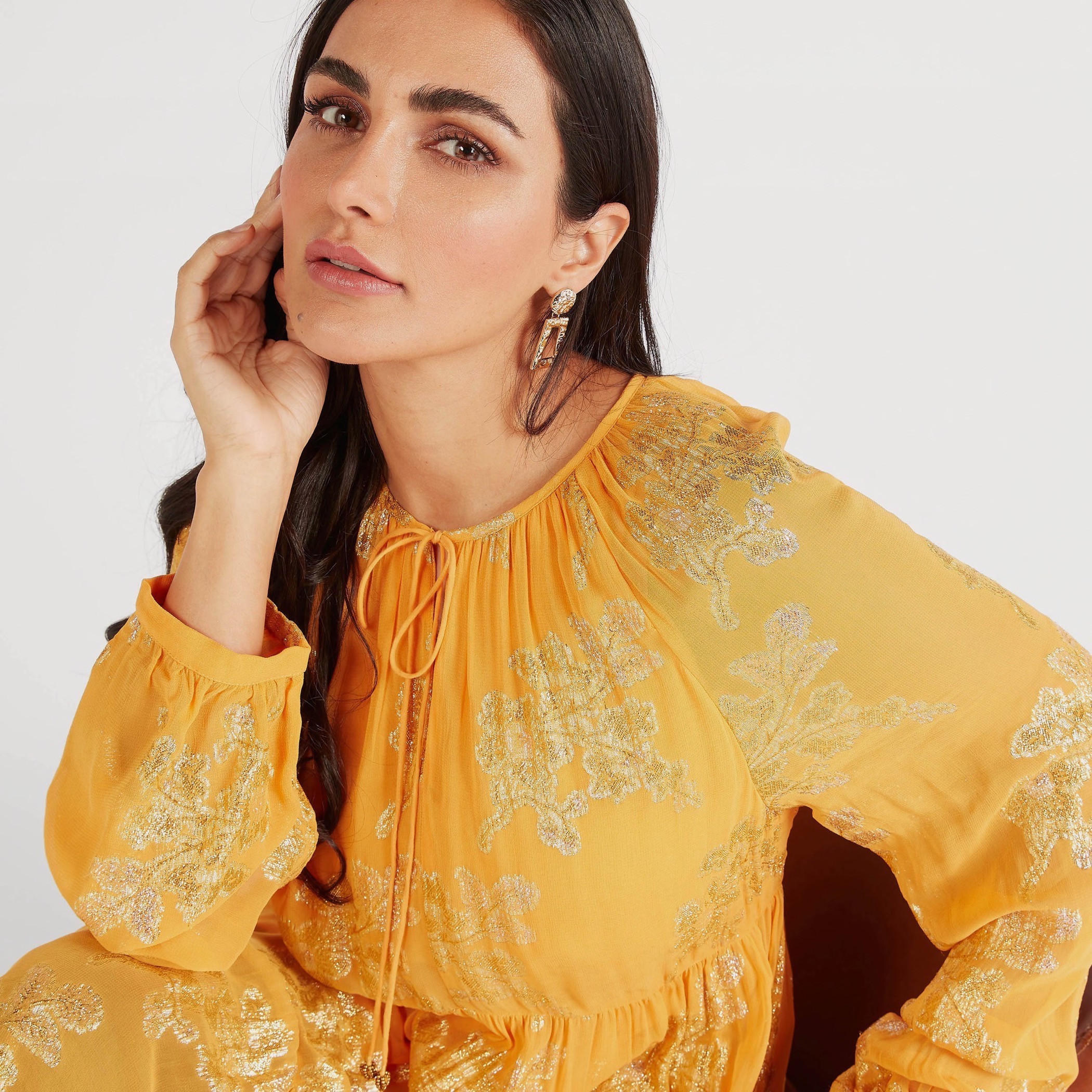 تونيك مطرّز متعدد الطبقات بأربطة عنق وأكمام طويلة-women-clothing-shirtsandblouses-blouses-image-6