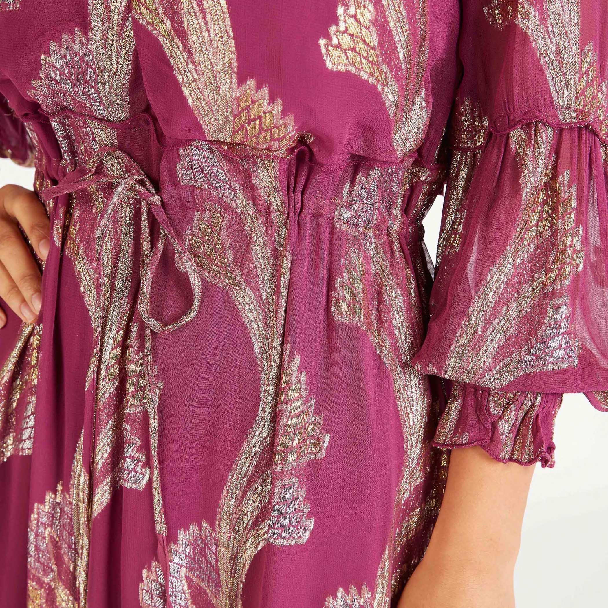 فستان إيه لاين طويل بطبعات أزهار وأربطة-women-clothing-dresses-image-3