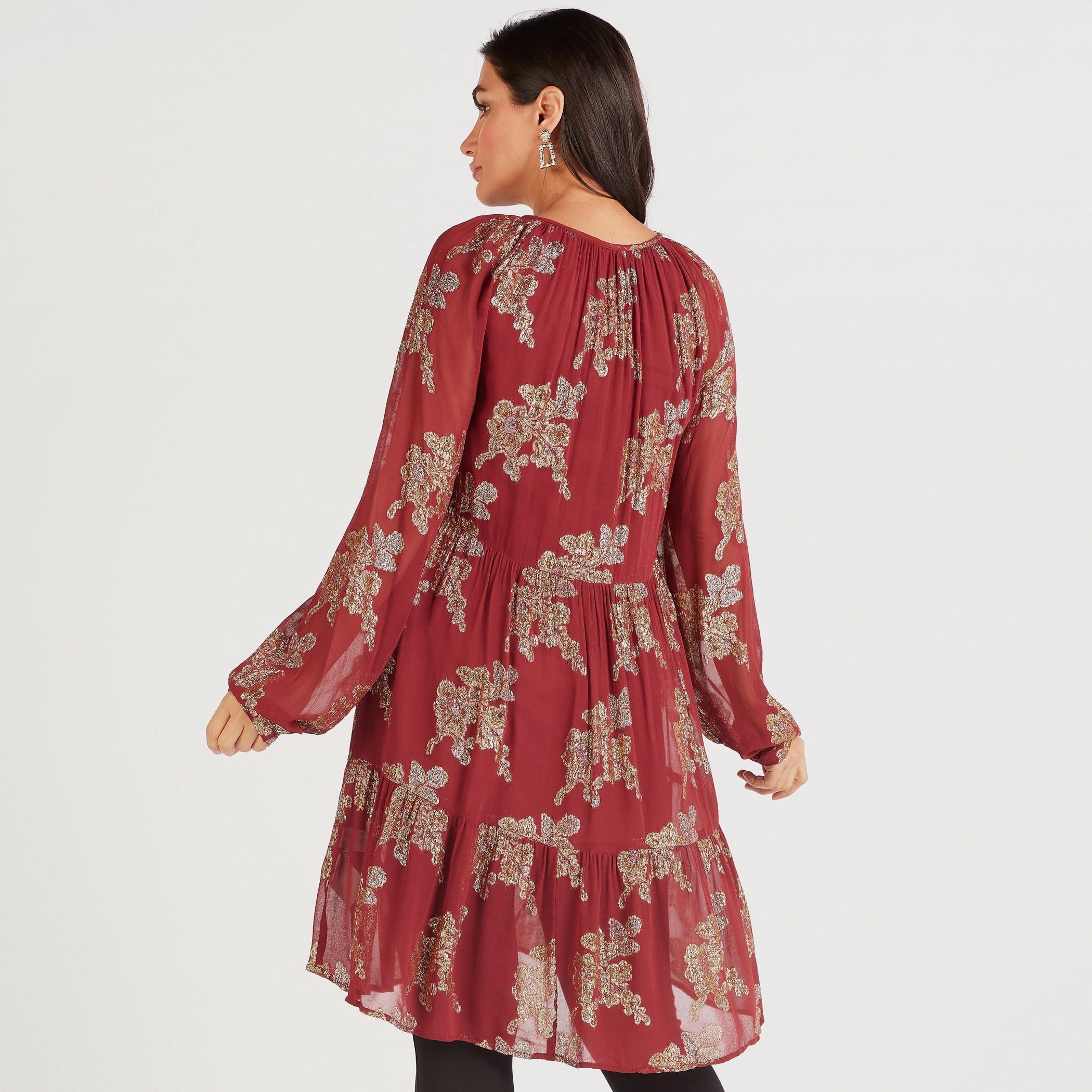 تونيك مطرّز متعدد الطبقات بأربطة عنق وأكمام طويلة-women-clothing-shirtsandblouses-blouses-image-4
