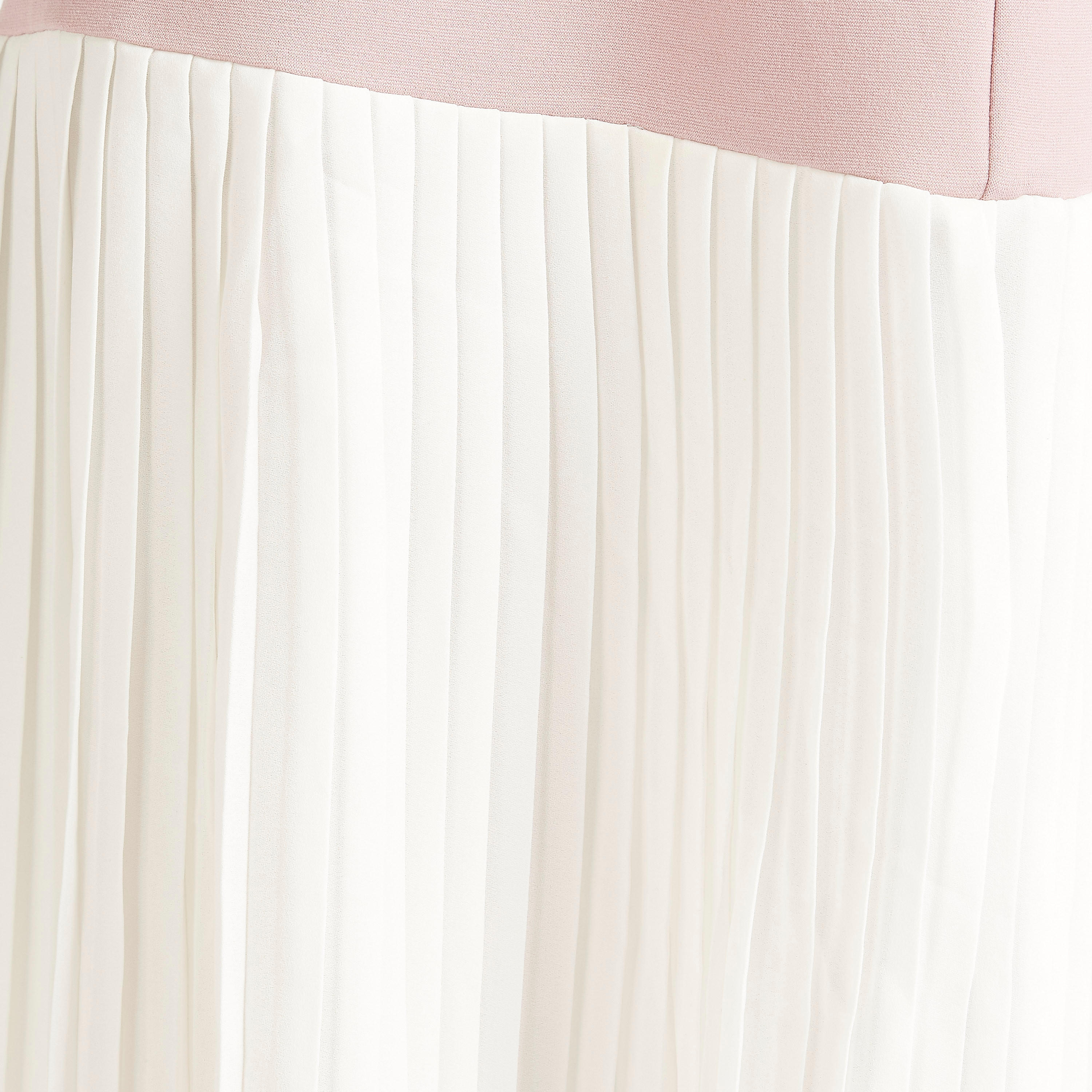فستان إيه لاين طويل سادة بأكمام طويلة ورباط-women-clothing-dresses-image-6