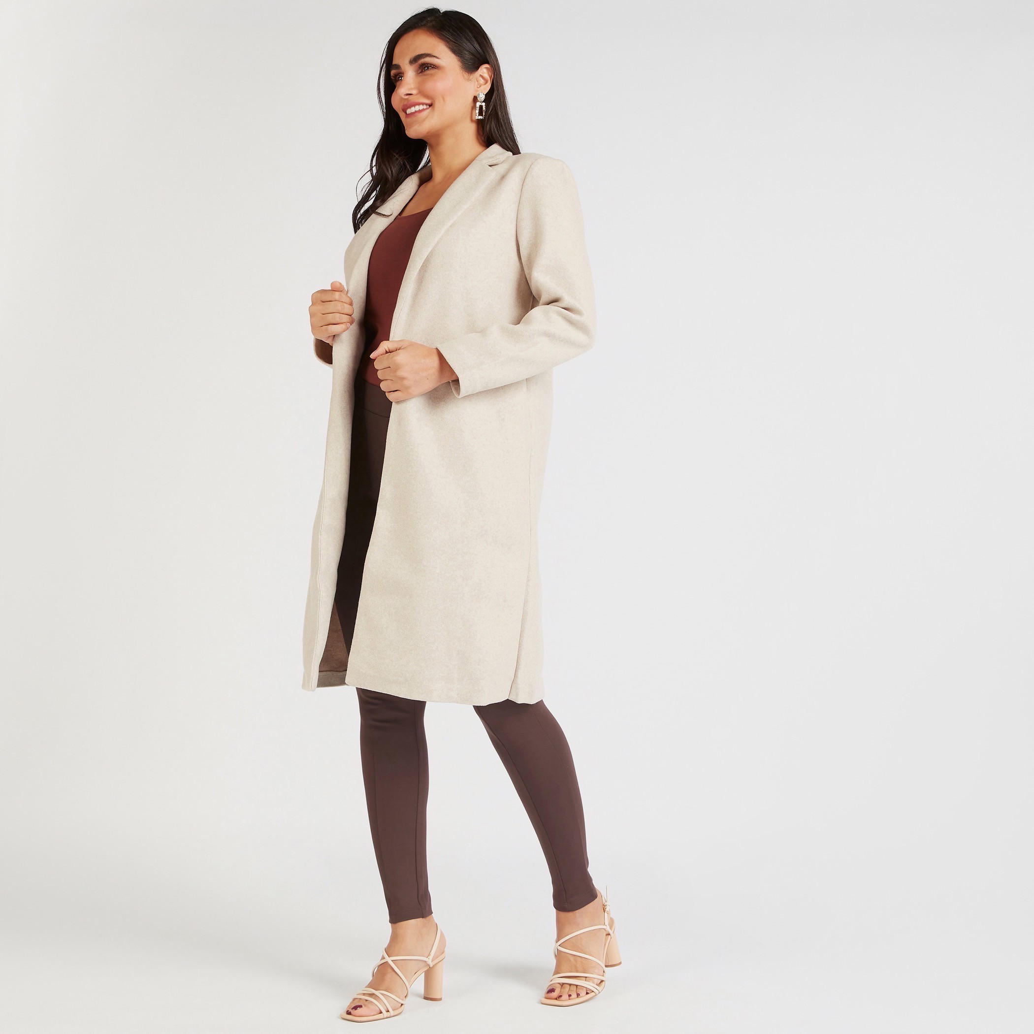جاكيت طويل سادة بياقة مطوية-women-winterwear-coatsandjackets-jackets-image-7